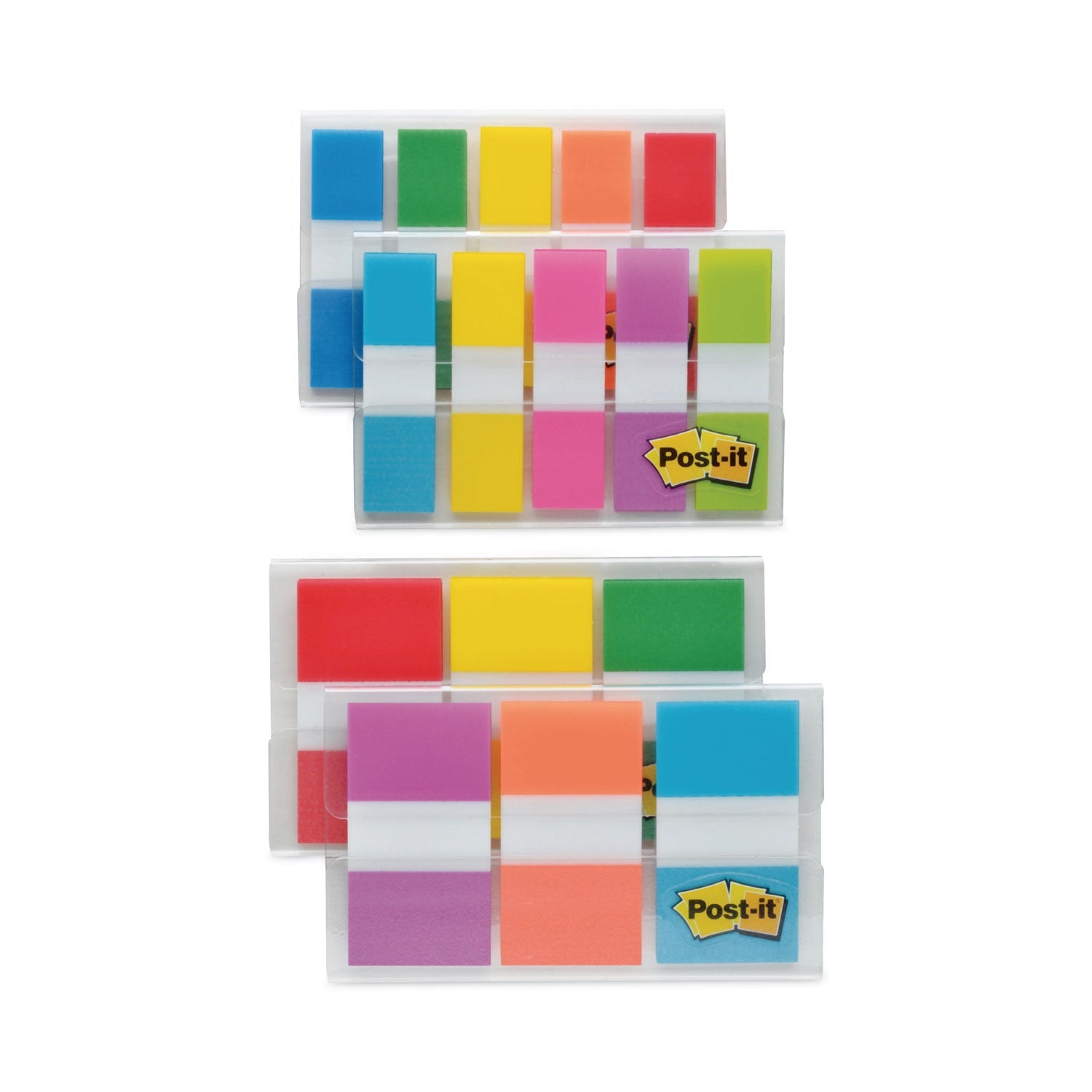 Post-it® Flags 0.5" and 1" Page Flag Value Pack, Nine Assorted Colors, 320/Pack
