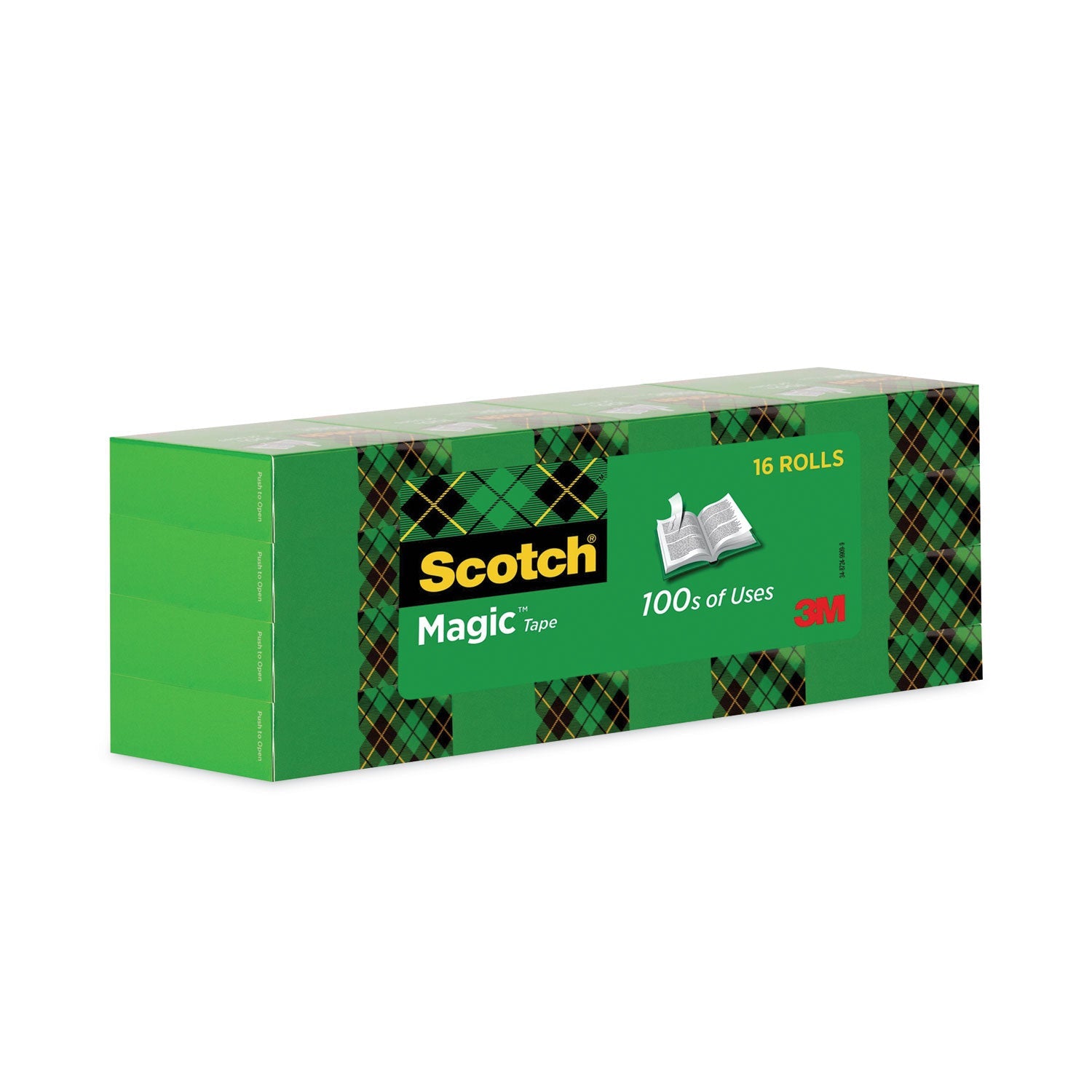 Scotch® Magic Tape Value Pack, 1" Core, 0.75" X 83.33 Ft, Clear, 16/pack