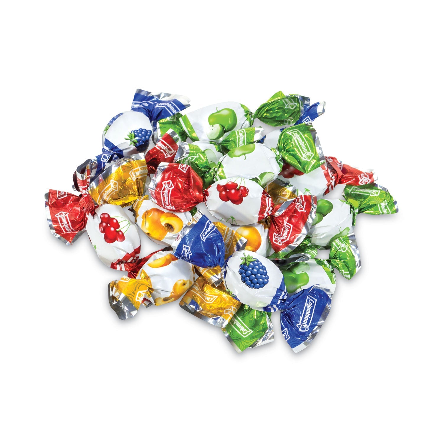 Colombina Delicate Fruit Drops Mini Fruit Filled Assortment, 2.2 lb Bag - Bloom Skins