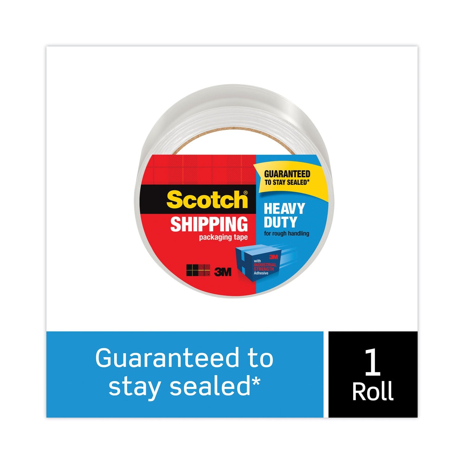 Scotch® 3850 Heavy-Duty Packaging Tape, 3" Core, 1.88" X 54.6 Yds, Clear
