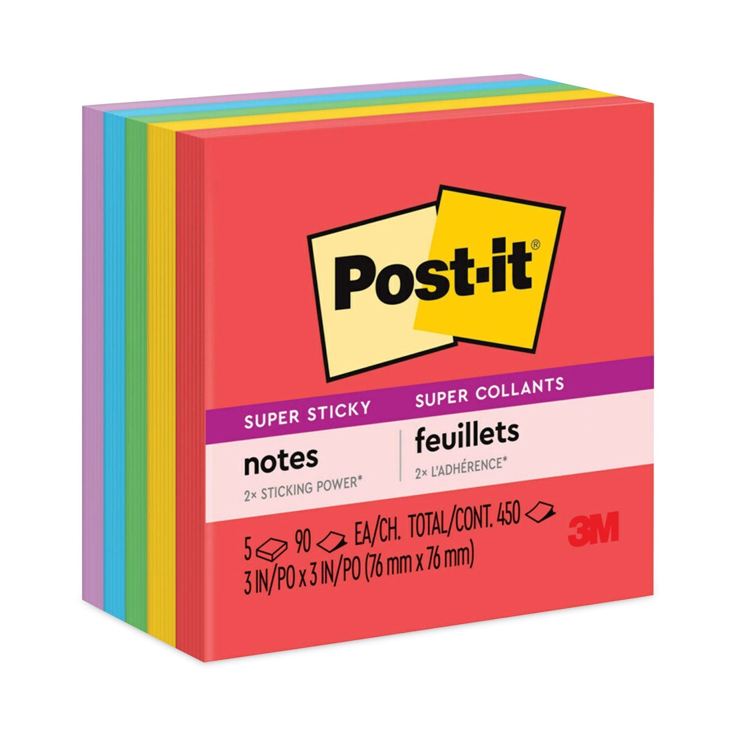 Super Sticky Notes | Playful Primary | 5-Pack