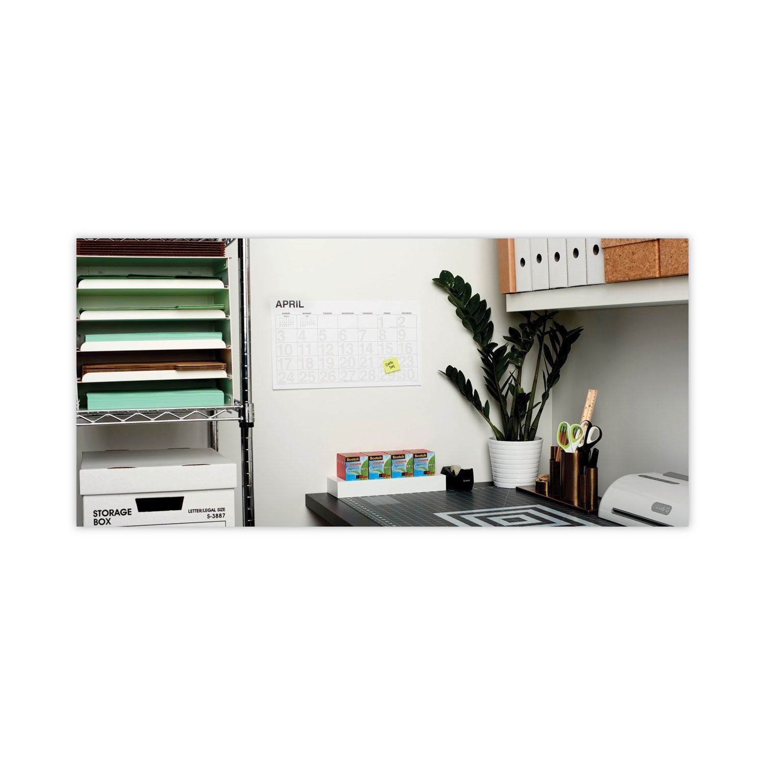 Scotch® Transparent Greener Tape, 1" Core, 0.75" X 75 Ft, Transparent, 12/pack