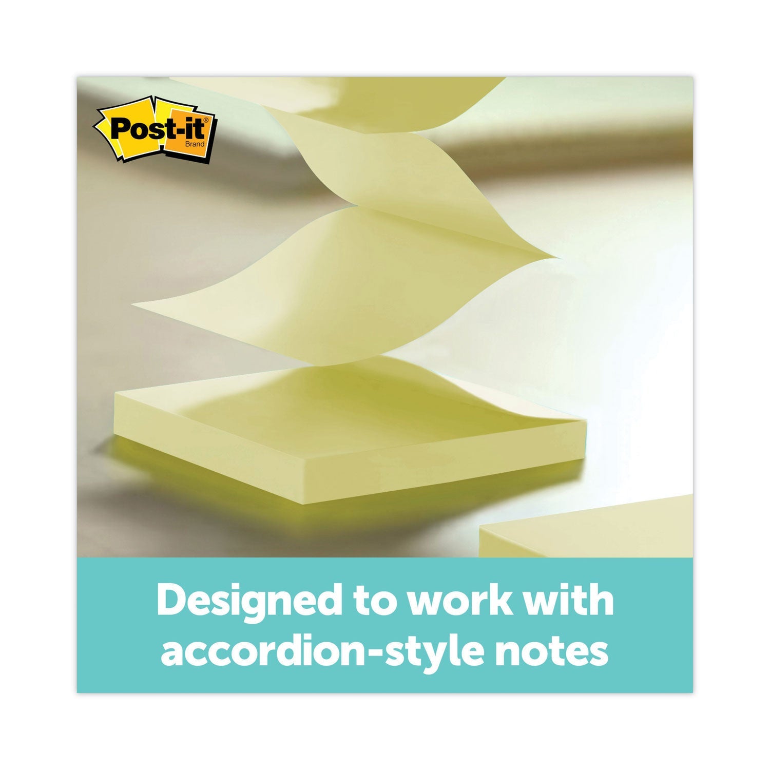 Post-it® Pop-up Notes Clear Top Pop-up Note Dispenser, For 3 x 3 Pads, Black, Includes 50-Sheet Pad of Canary Yellow Pop-up Pad