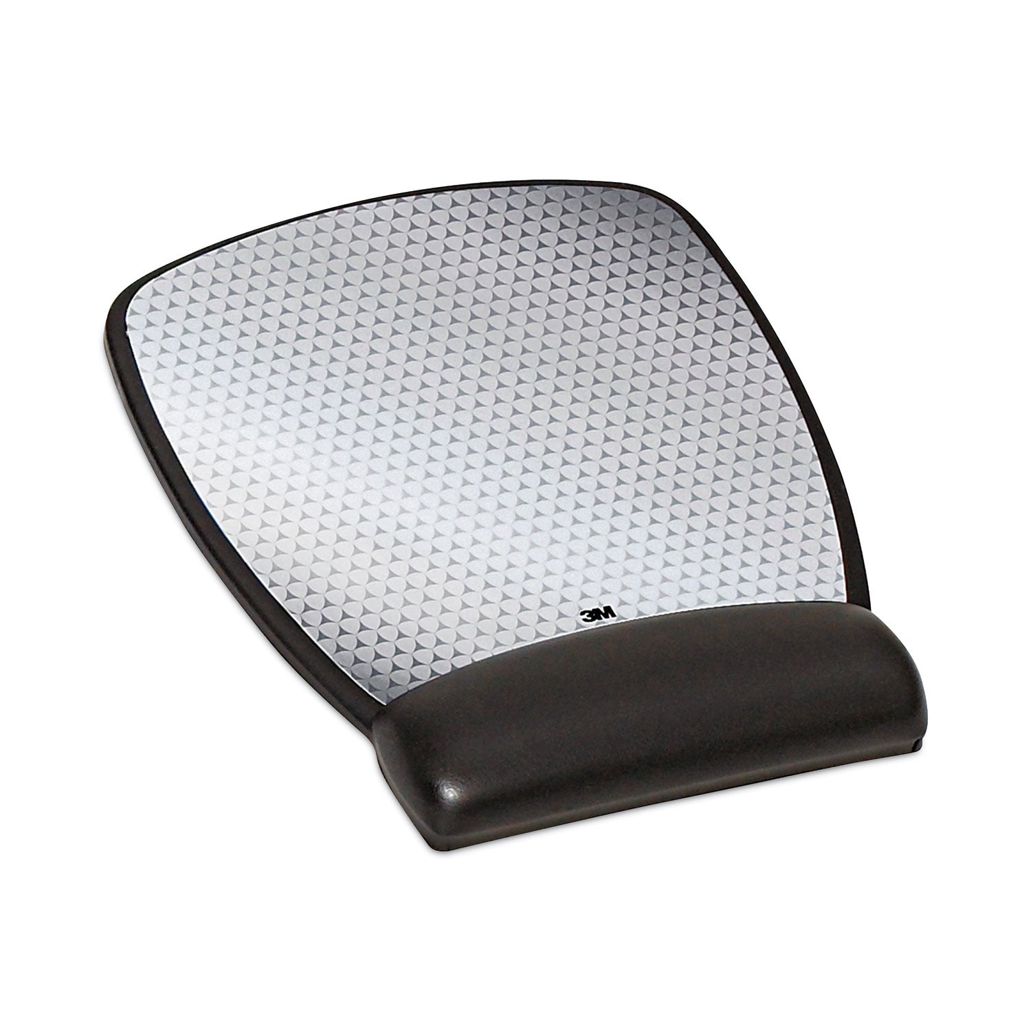 3M™ Antimicrobial Gel Compact Mouse Pad with Wrist Rest, 8.6 x 6.75, Black