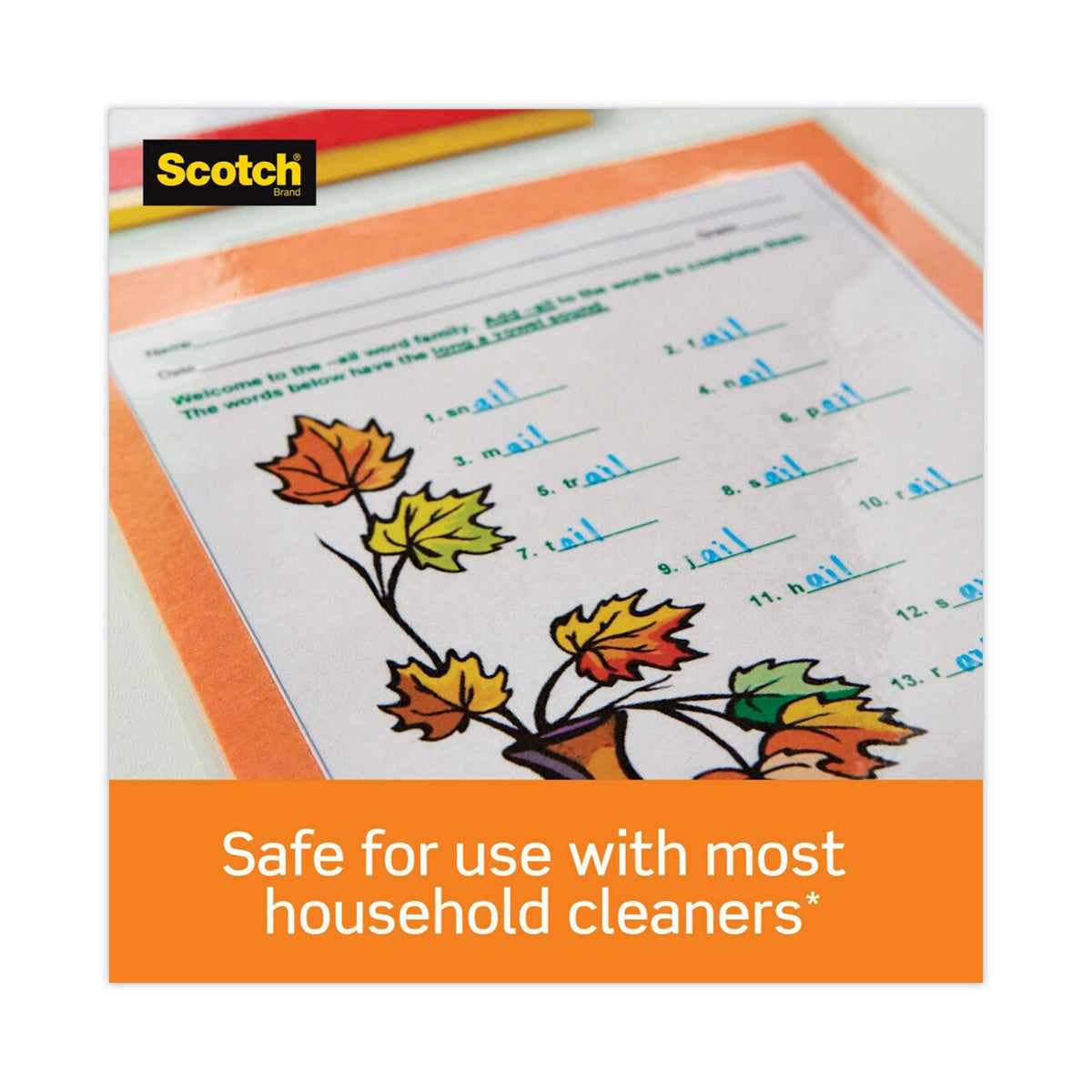 Scotch™ Laminating Pouches, 3 Mil, 9" X 11.5", Gloss Clear, 200/pack