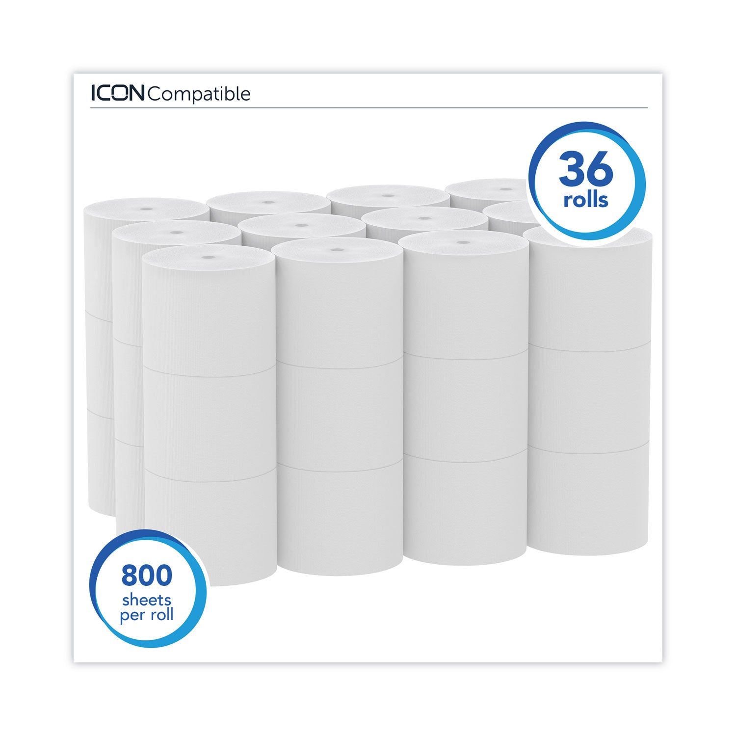 Scott® Essential Extra Soft Coreless Standard Roll Bath Tissue, Septic Safe, 2-Ply, White, 800 Sheets/roll, 36 Rolls/carton