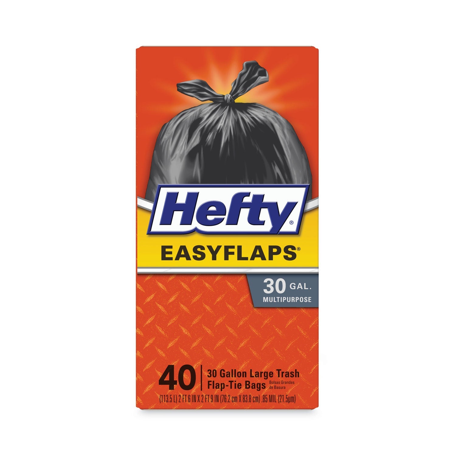 Easy Flaps Trash Bags | 30 Gal, 40-Count