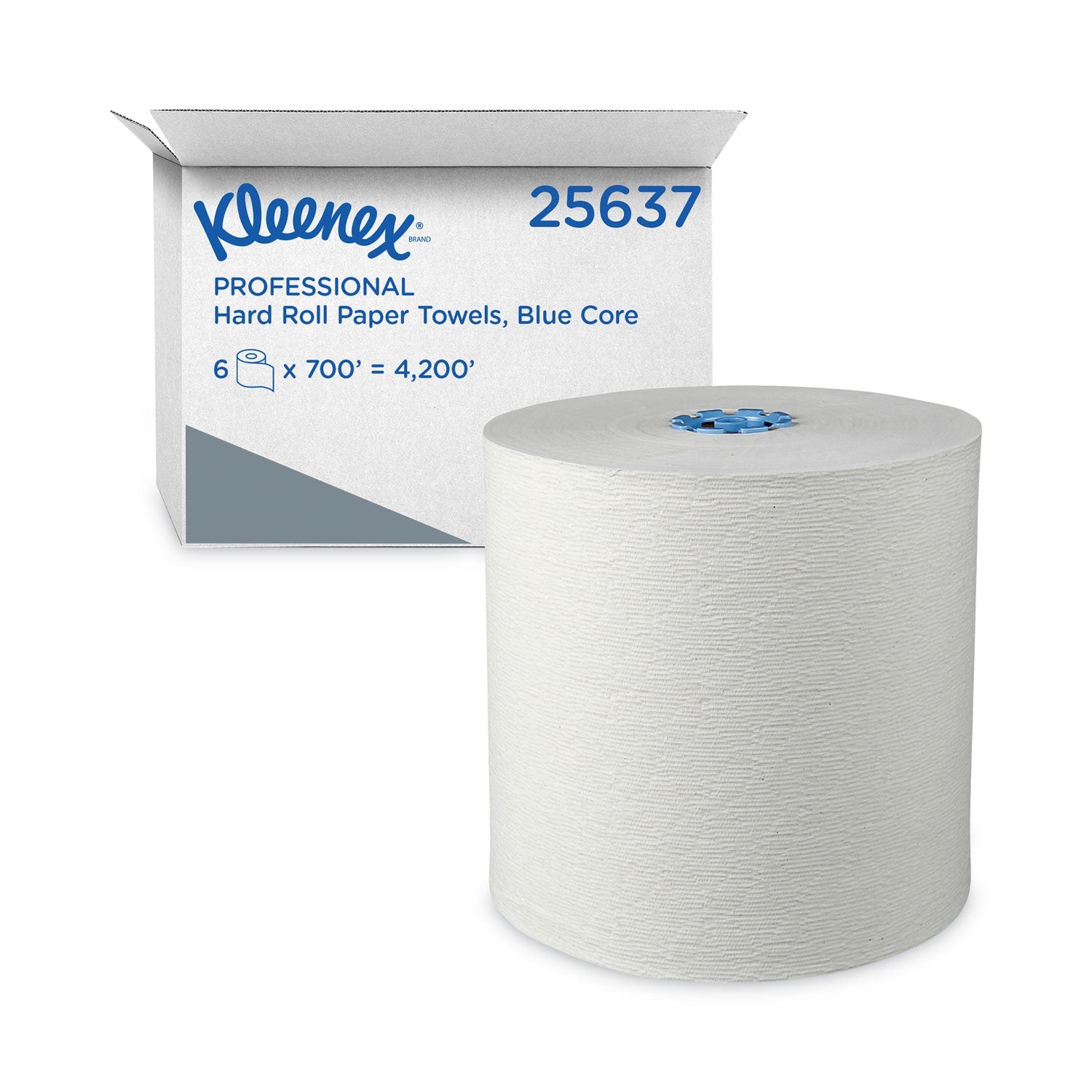 Hard Roll Paper Towels | 1-Ply, White, 6-Rolls
