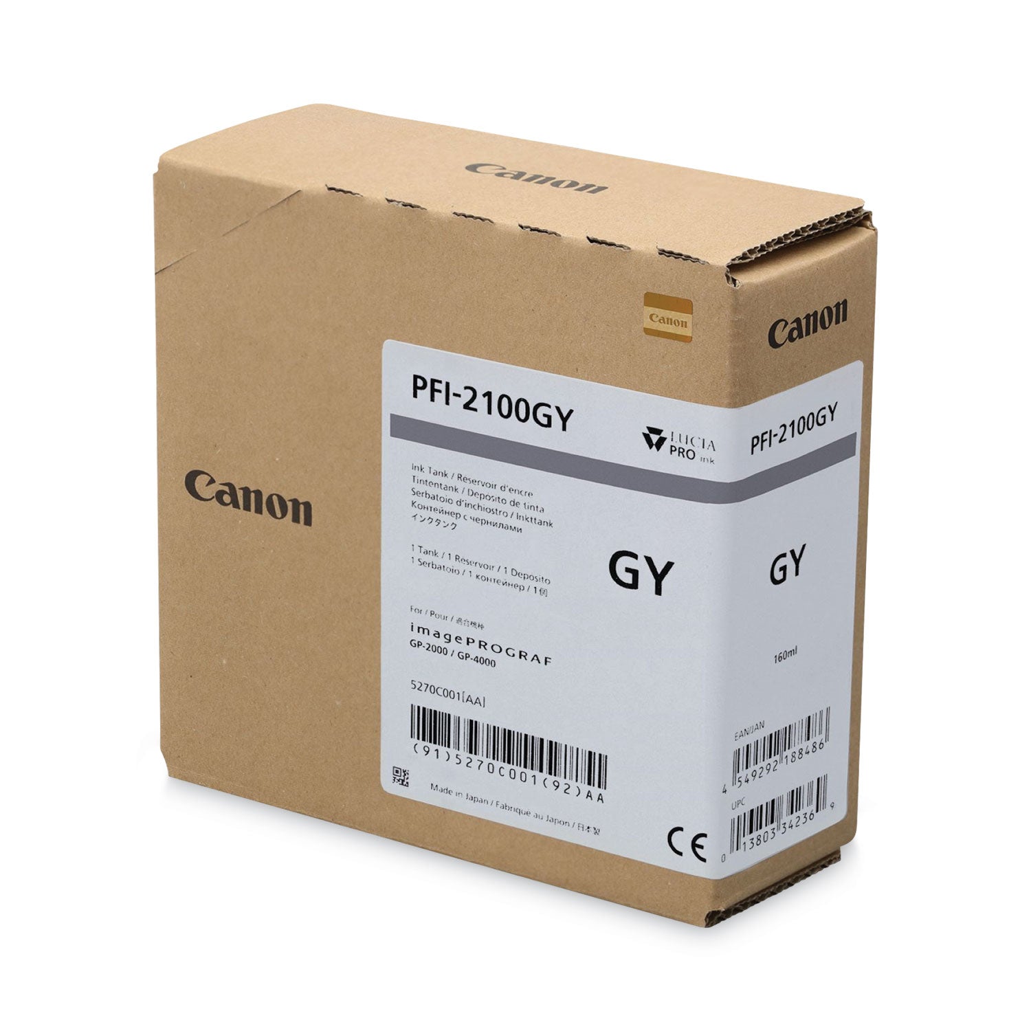 Canon® 5270C001AA (PFI-2100) Ink, Gray - Bloom Skins