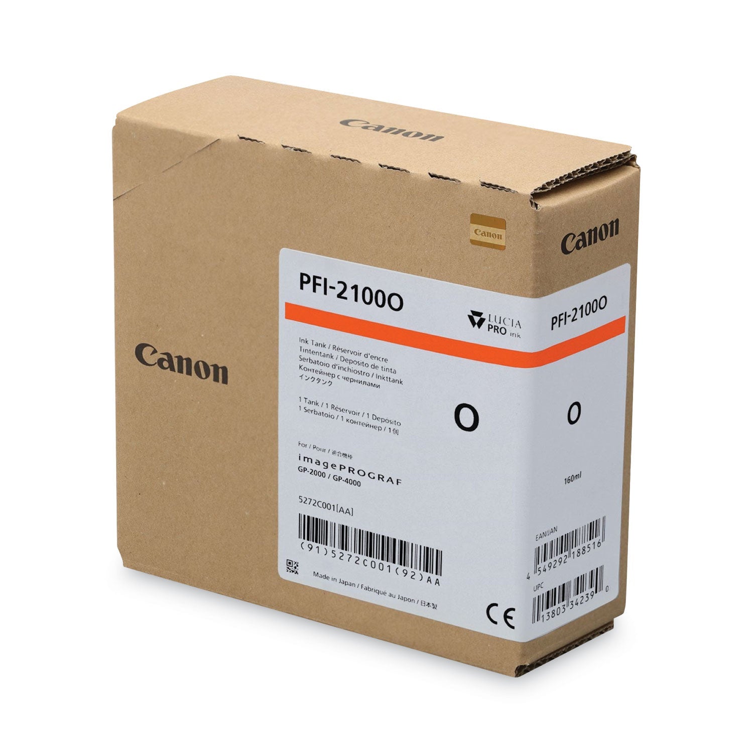 Canon® 5272C001AA (PFI-2100) Ink, Orange - Bloom Skins