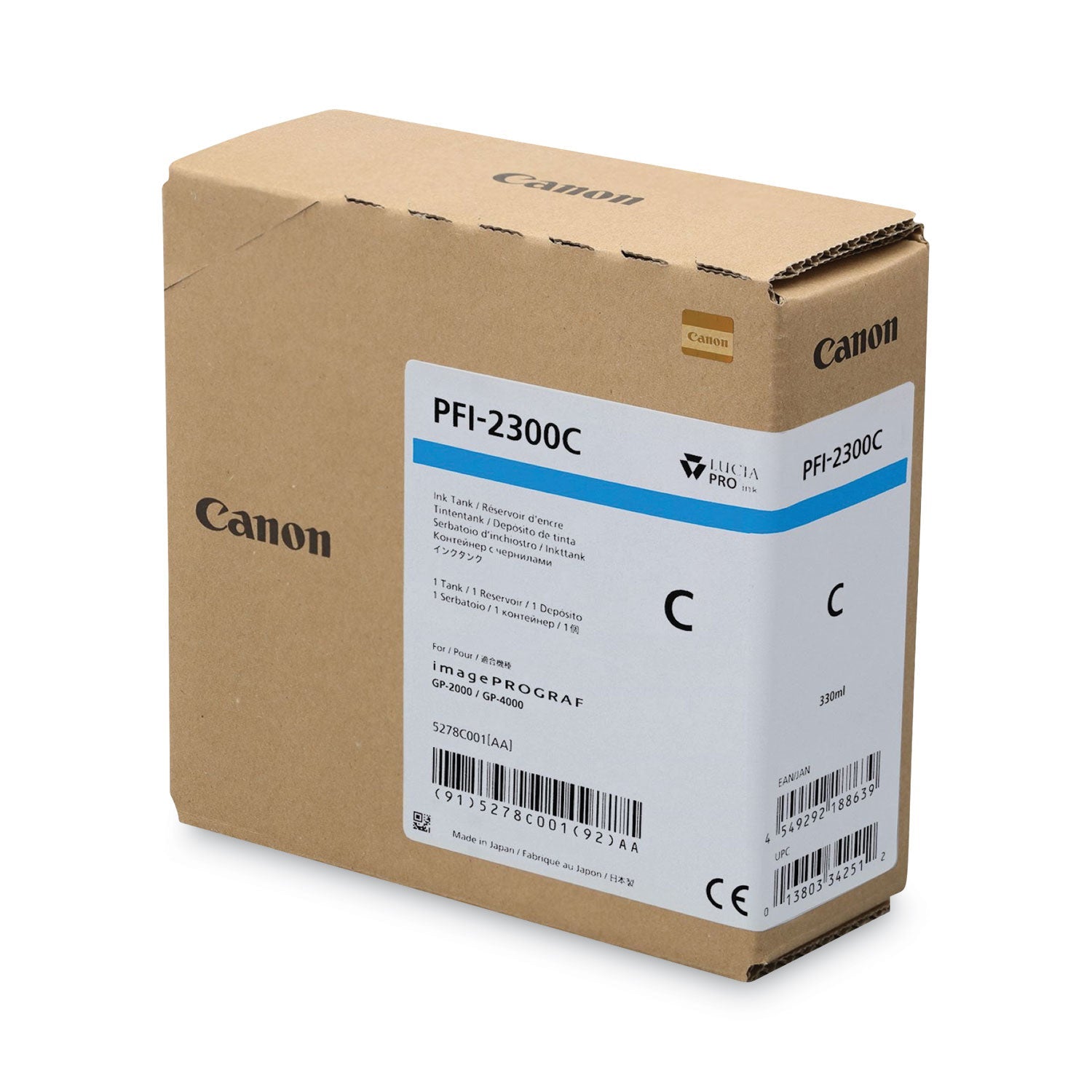 Canon® 5278C001AA (PFI-2300) Ink, Cyan - Bloom Skins