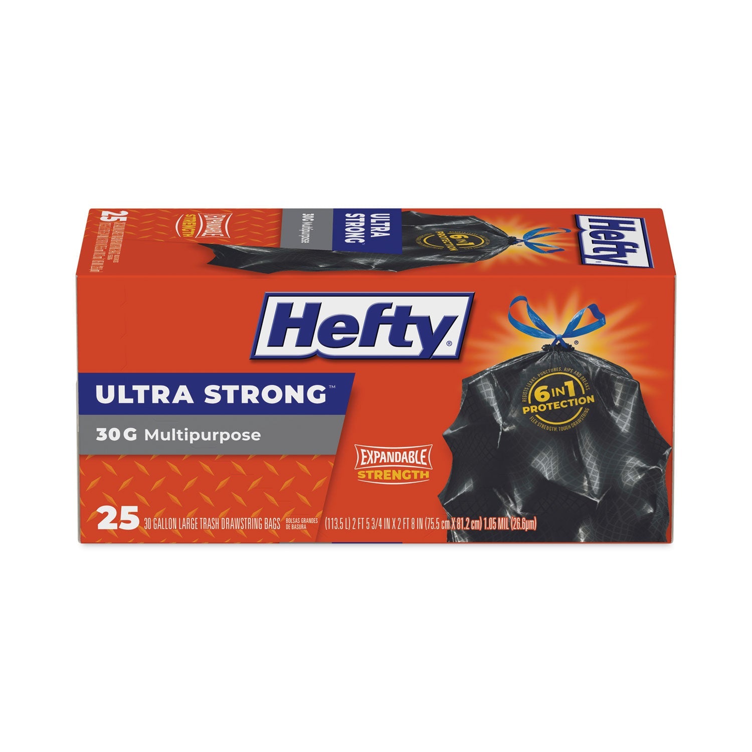 Ultra Flex Waste Bags | 30 Gal, Drawstring