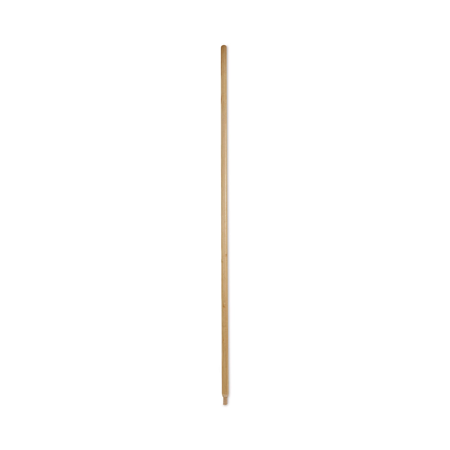 Boardwalk® Heavy-Duty Threaded End Lacquered Hardwood Broom Handle, 1.13" dia x 60", Natural