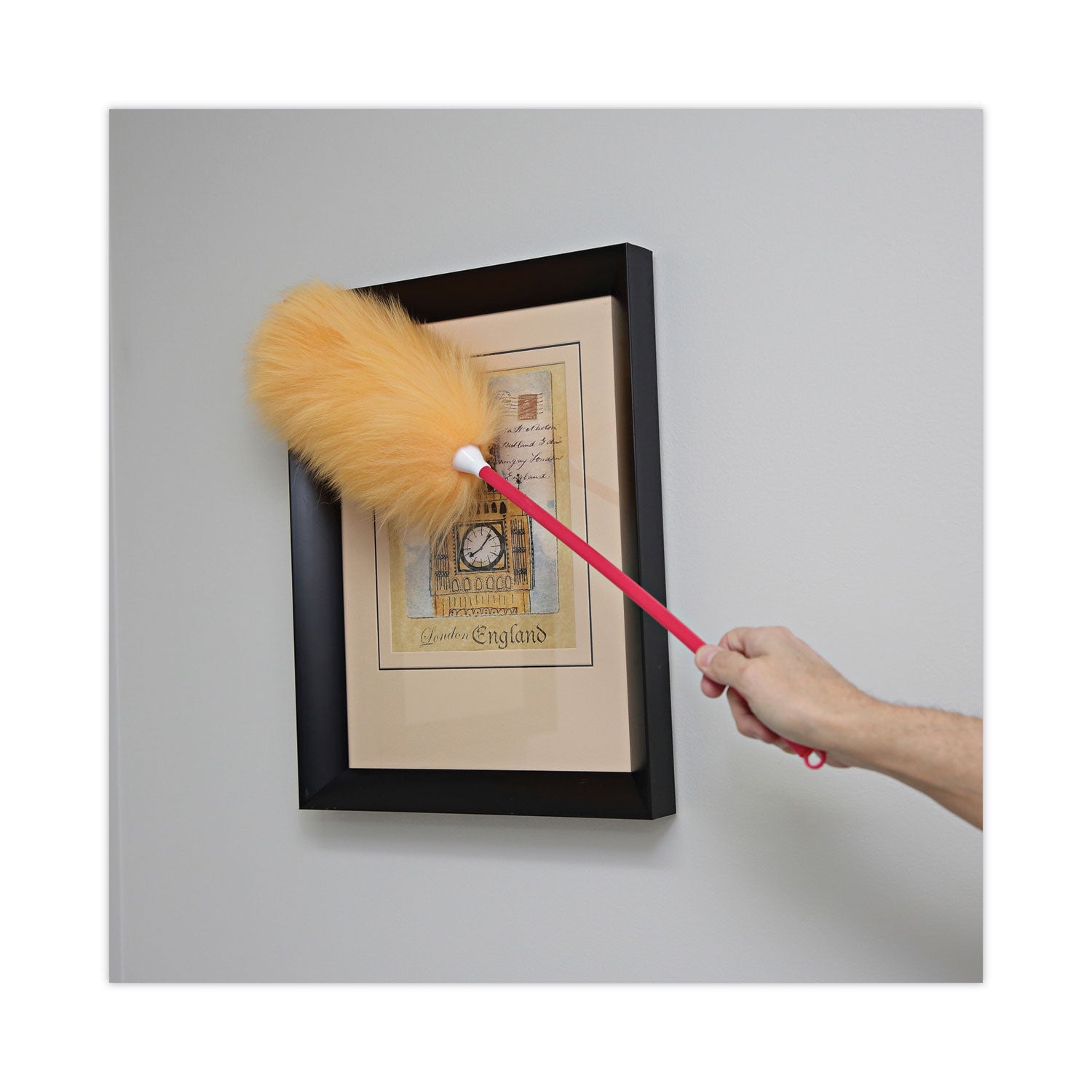 Boardwalk® Lambswool Duster, 26" Plastic Handle