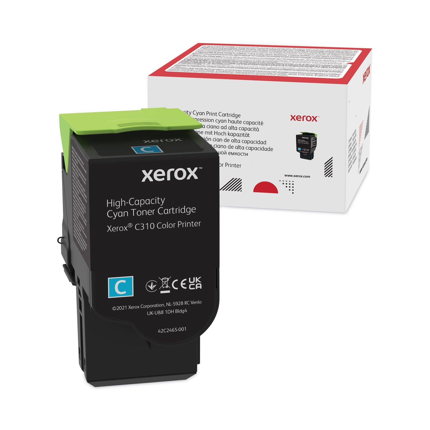 Xerox® 006R04365 High-Yield Toner, 5,500 Page-Yield, Cyan