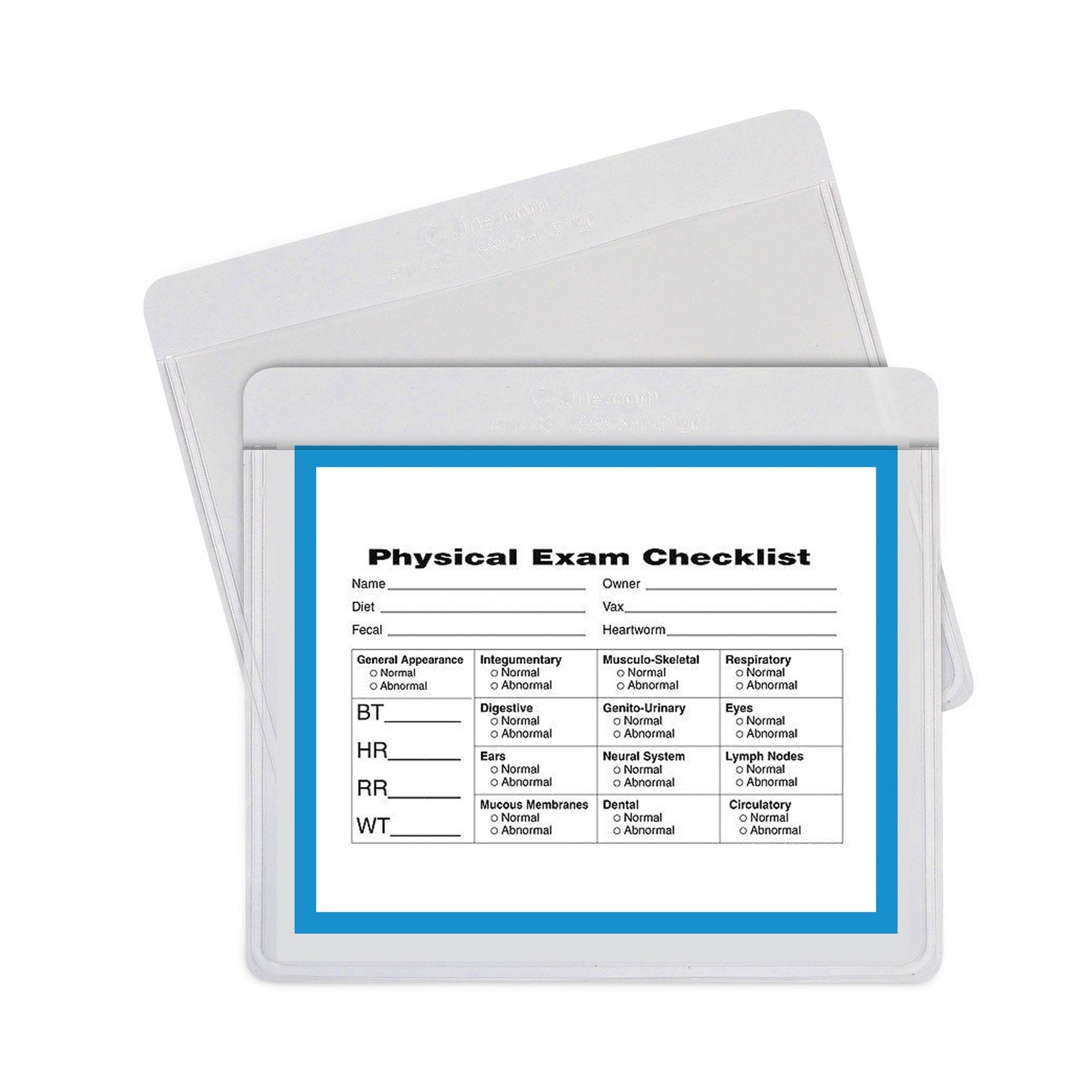 C-Line® Self-Adhesive Labeling Pockets, Top Load, 3.75 x 3, Clear, 25/Pack