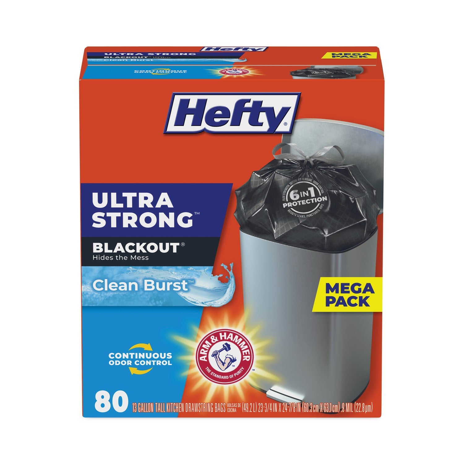 Ultra Strong BlackOut Tall-Kitchen Bags | 3-Bx