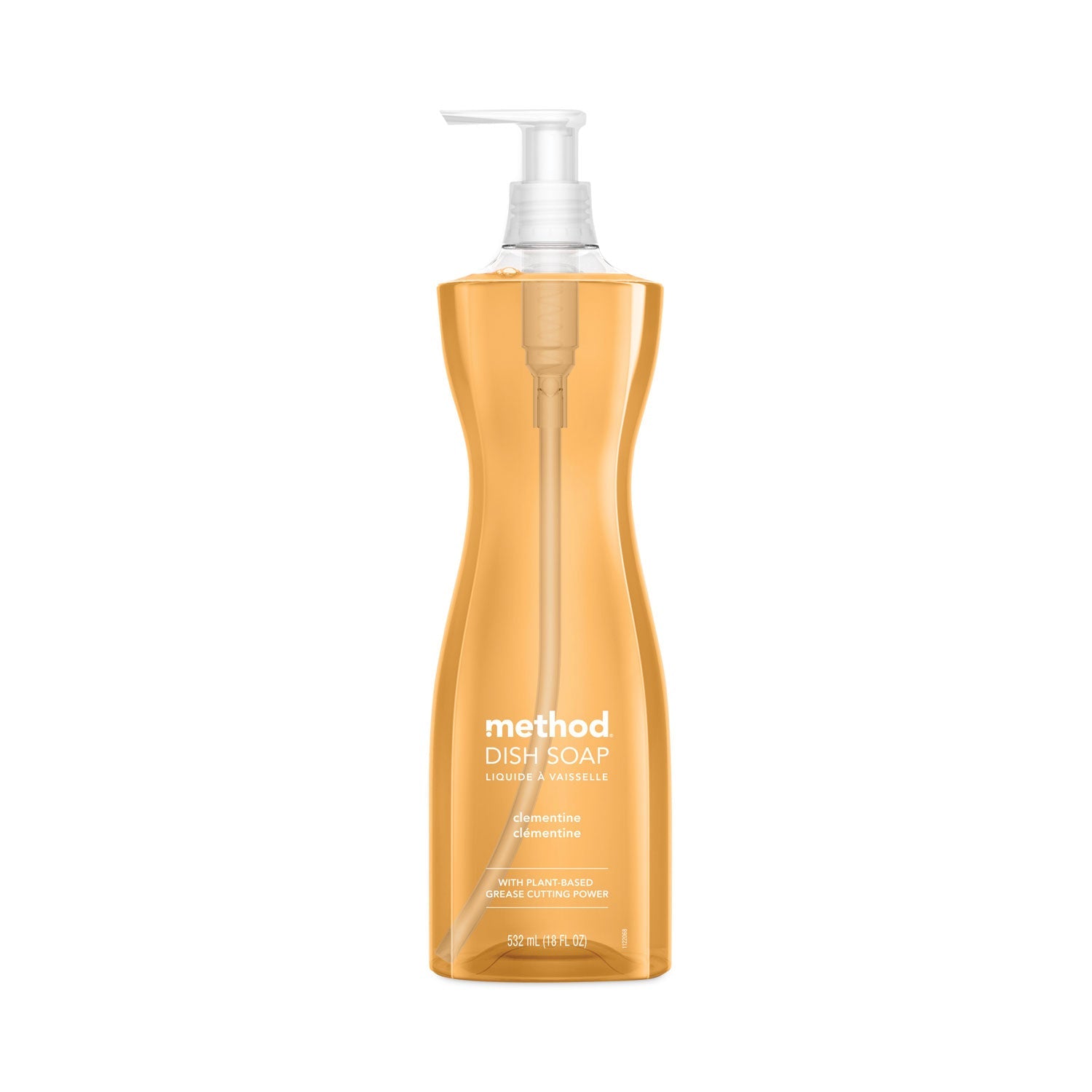 Method® Dish Soap, Clementine, 18 Oz Pump Bottle, 6/carton