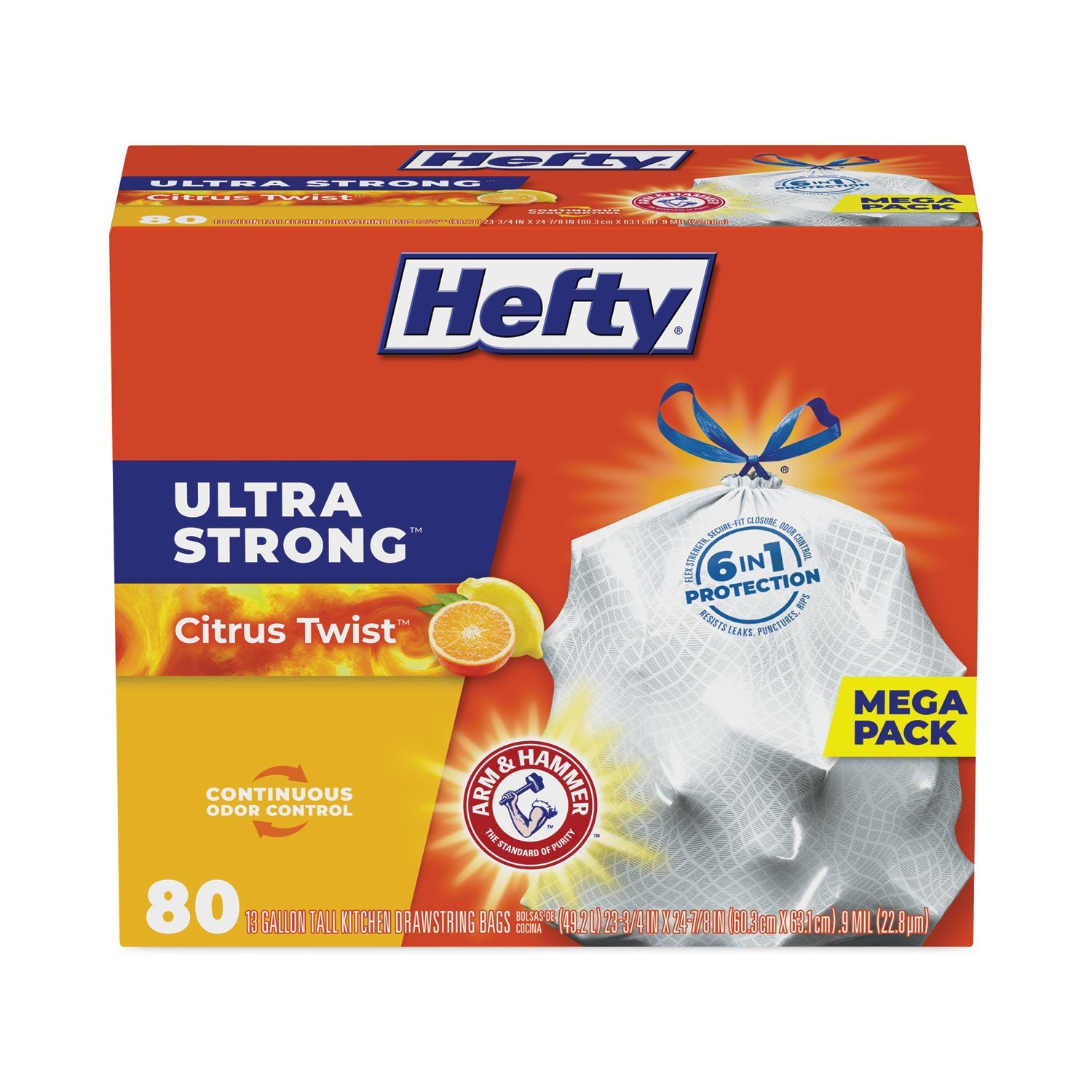 Hefty Ultra Strong Tall Kitchen Bags | 13 Gal