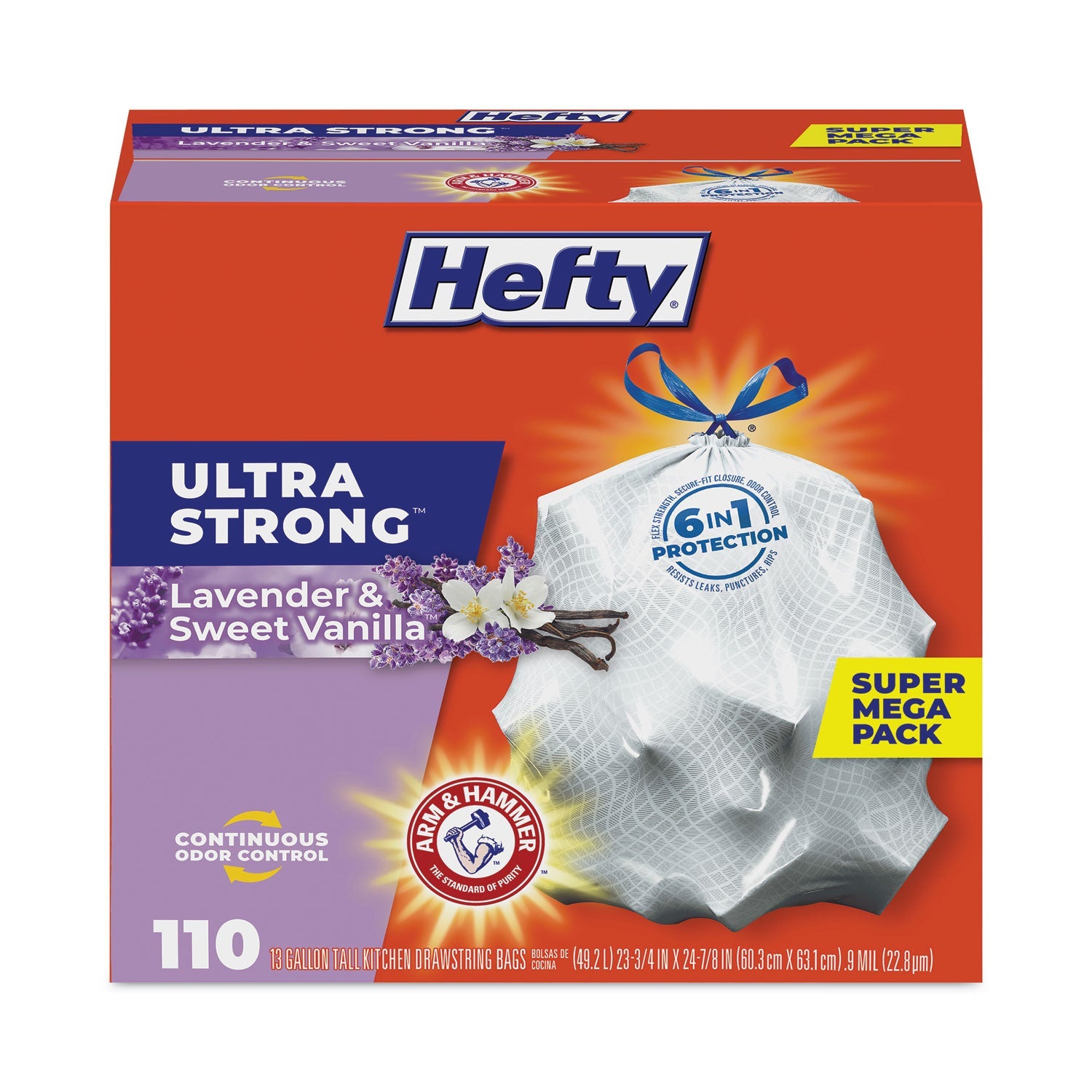 Ultra Strong Scented Tall Kitchen Bags | 3-Bx