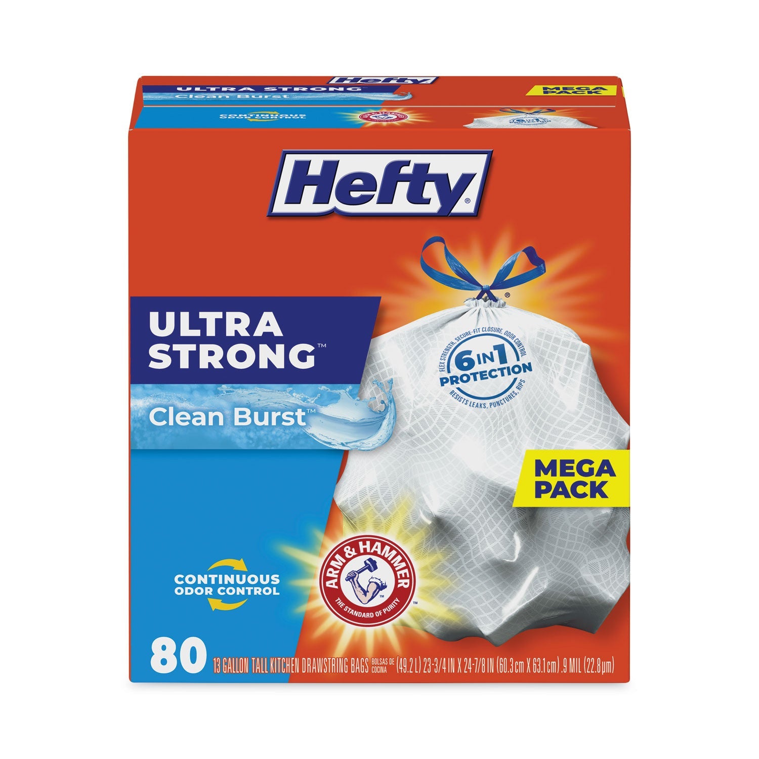 Hefty Heavy-Duty Scented Kitchen Bags | 13 Gal