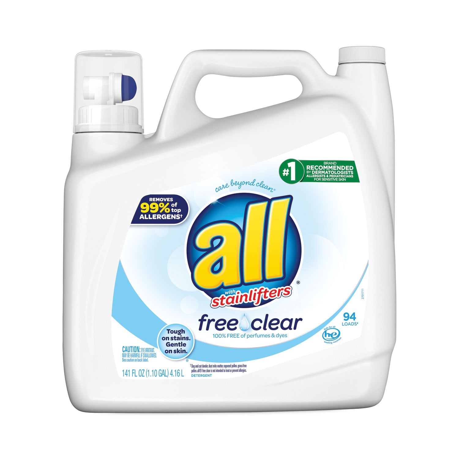 Ultra Free Clear Liquid Detergent | All®