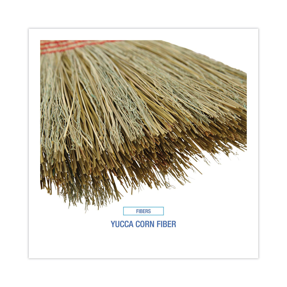 Boardwalk® Parlor Broom, Yucca/corn Fiber Bristles, 55.5" Overall Length, Natural