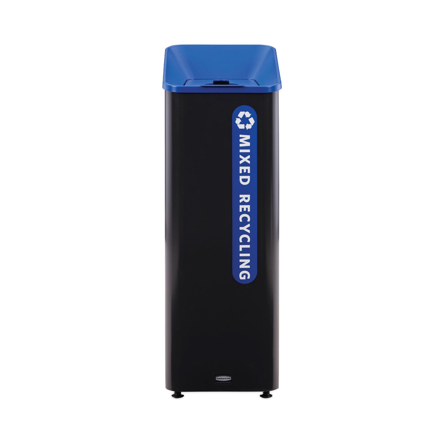 Sustain Decorative Refuse Can | 15 gal, Black/Blue