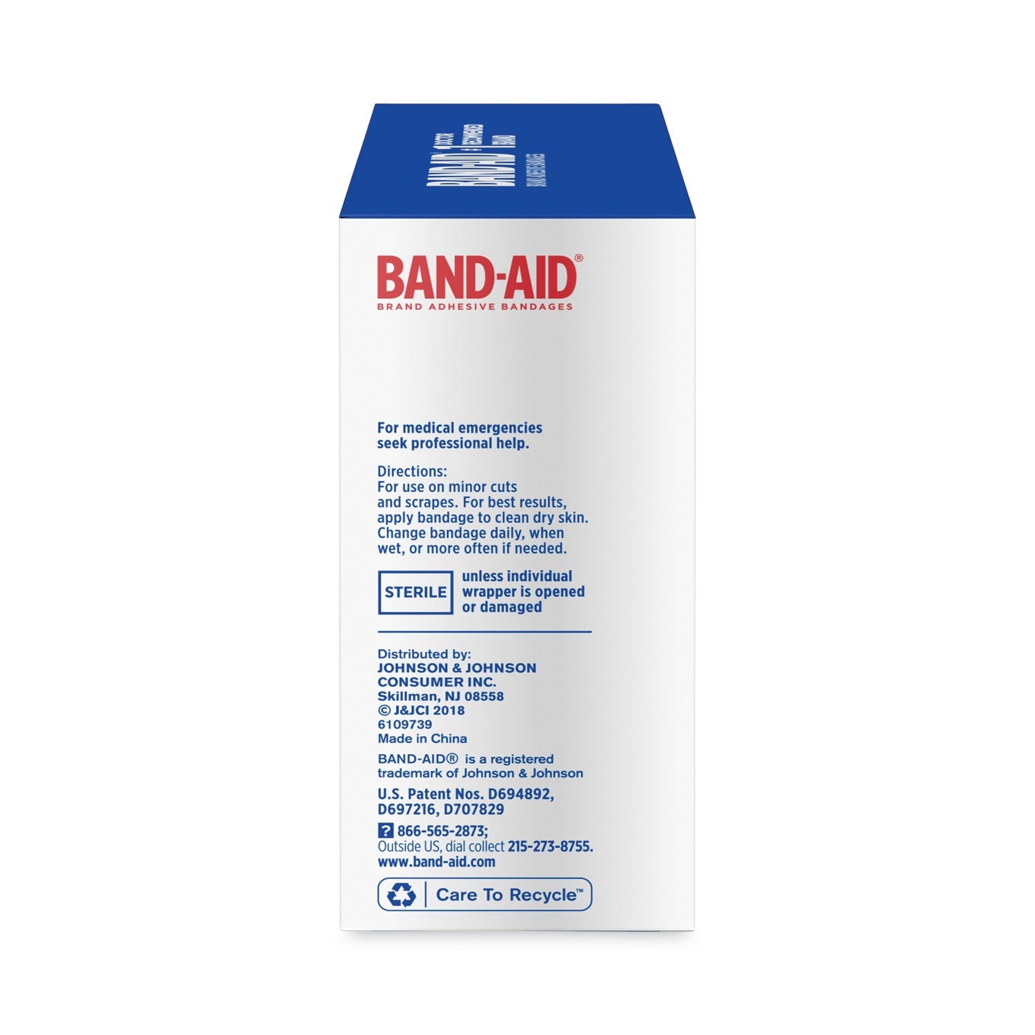 BAND-AID® Plastic Adhesive Bandages, 0.75 X 3, 60/box