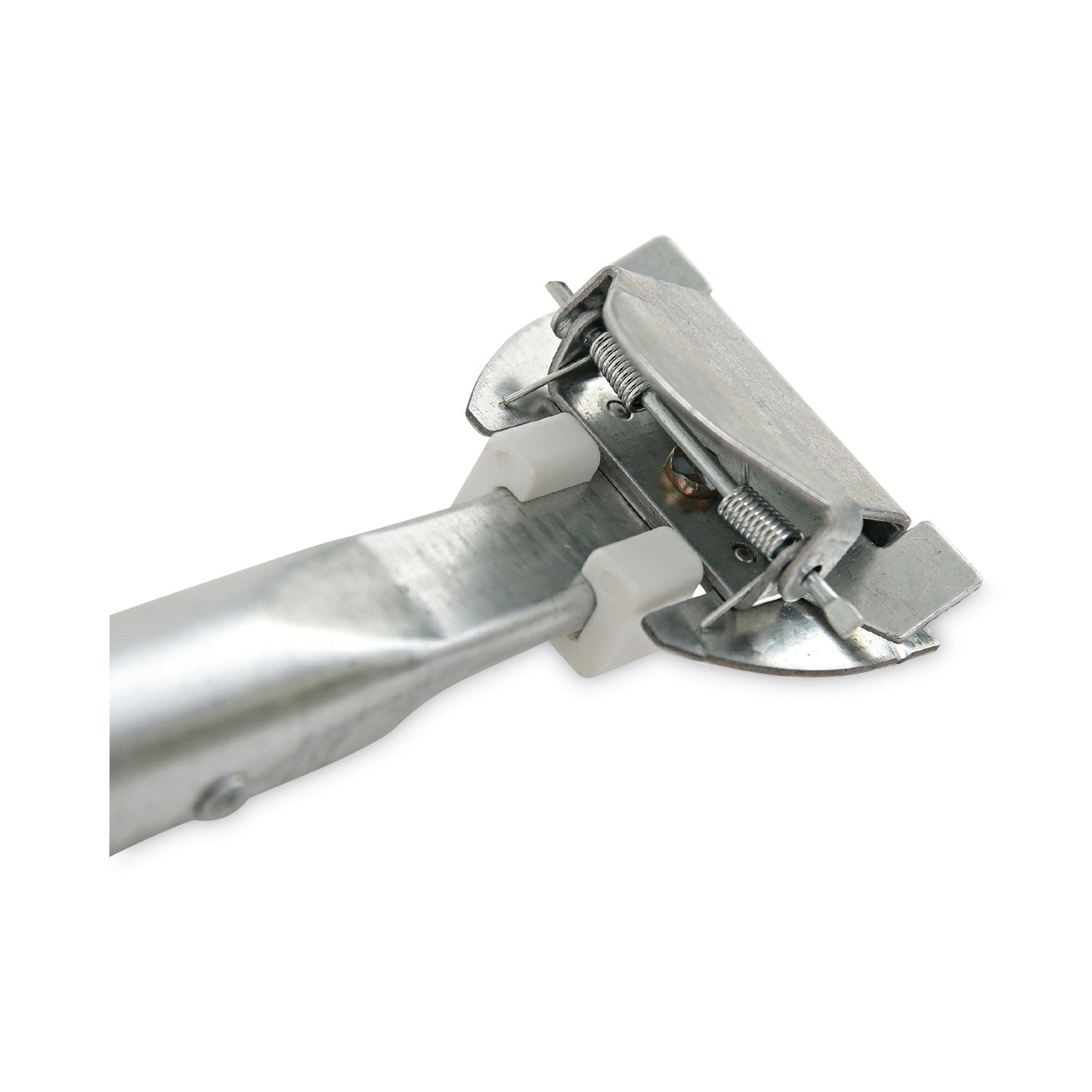 Boardwalk® Clip-On Dust Mop Handle, Lacquered Wood, Swivel Head, 1" dia x 60", Natural