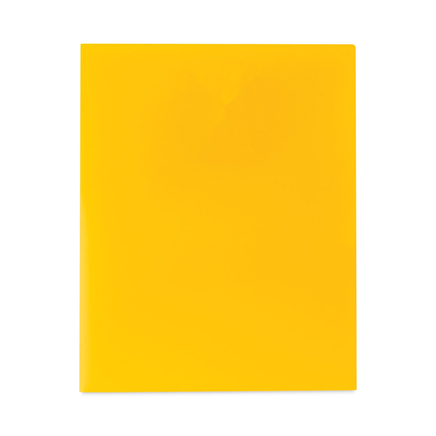 Two-Pocket Heavyweight Poly Folder | Yellow, 25/Bx