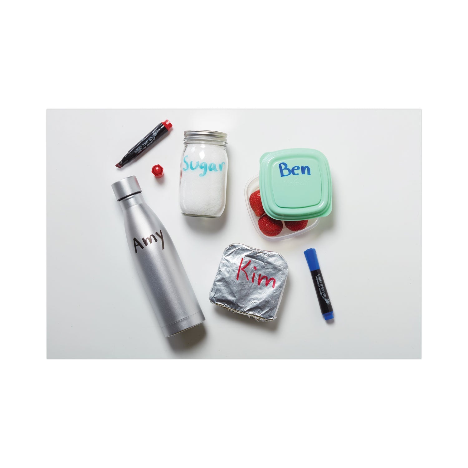 BIC® Intensity Chisel Tip Permanent Marker, Broad Chisel Tip, Tuxedo Black, Dozen