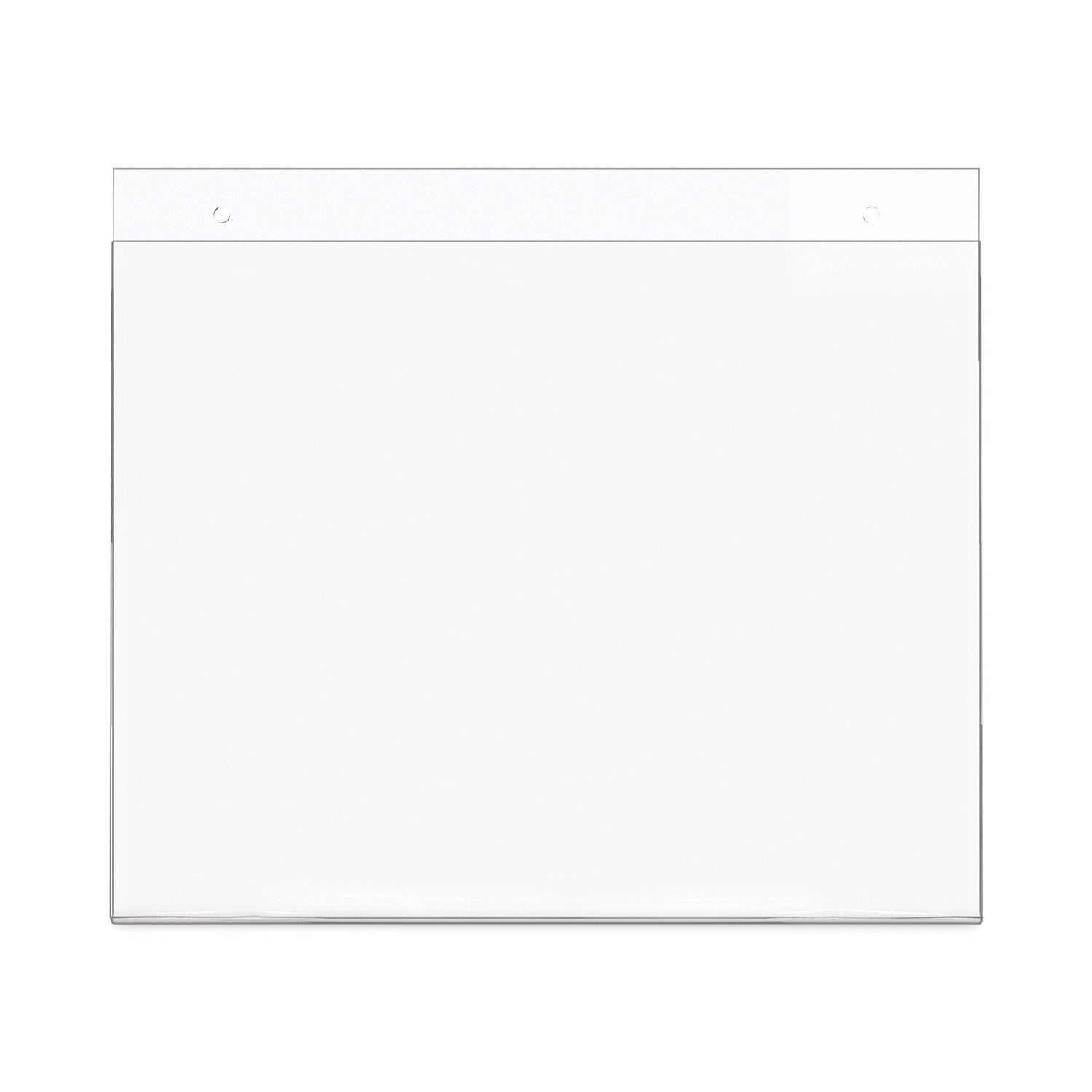 deflecto® Classic Image Wall-Mount Sign Holder, Landscape, 11 x 8.5, Clear