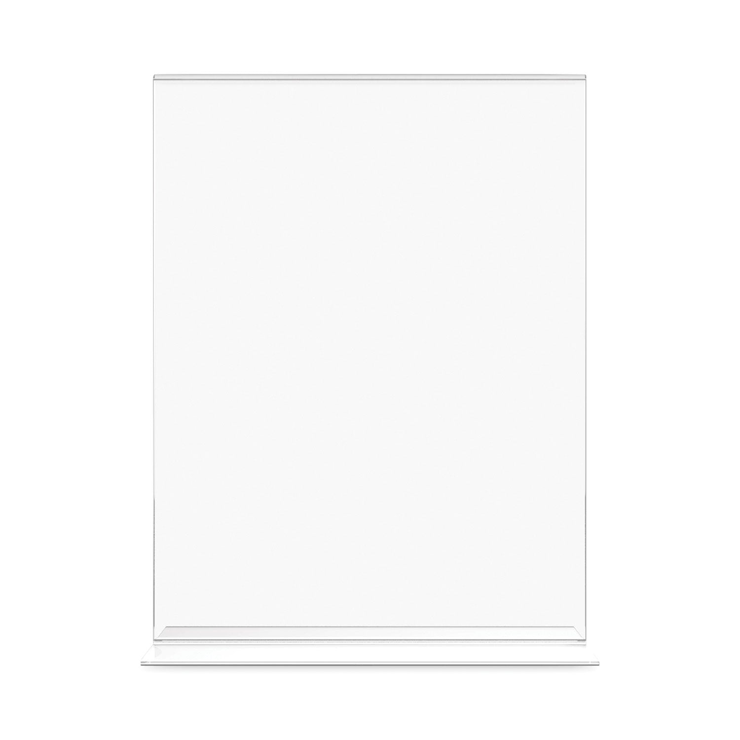 deflecto® Classic Image Double-Sided Sign Holder, 8.5 x 11 Insert, Clear
