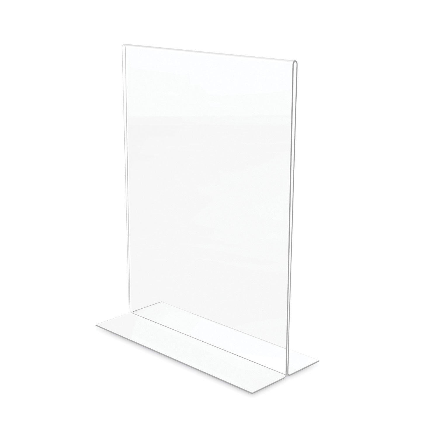 deflecto® Classic Image Double-Sided Sign Holder, 8.5 x 11 Insert, Clear
