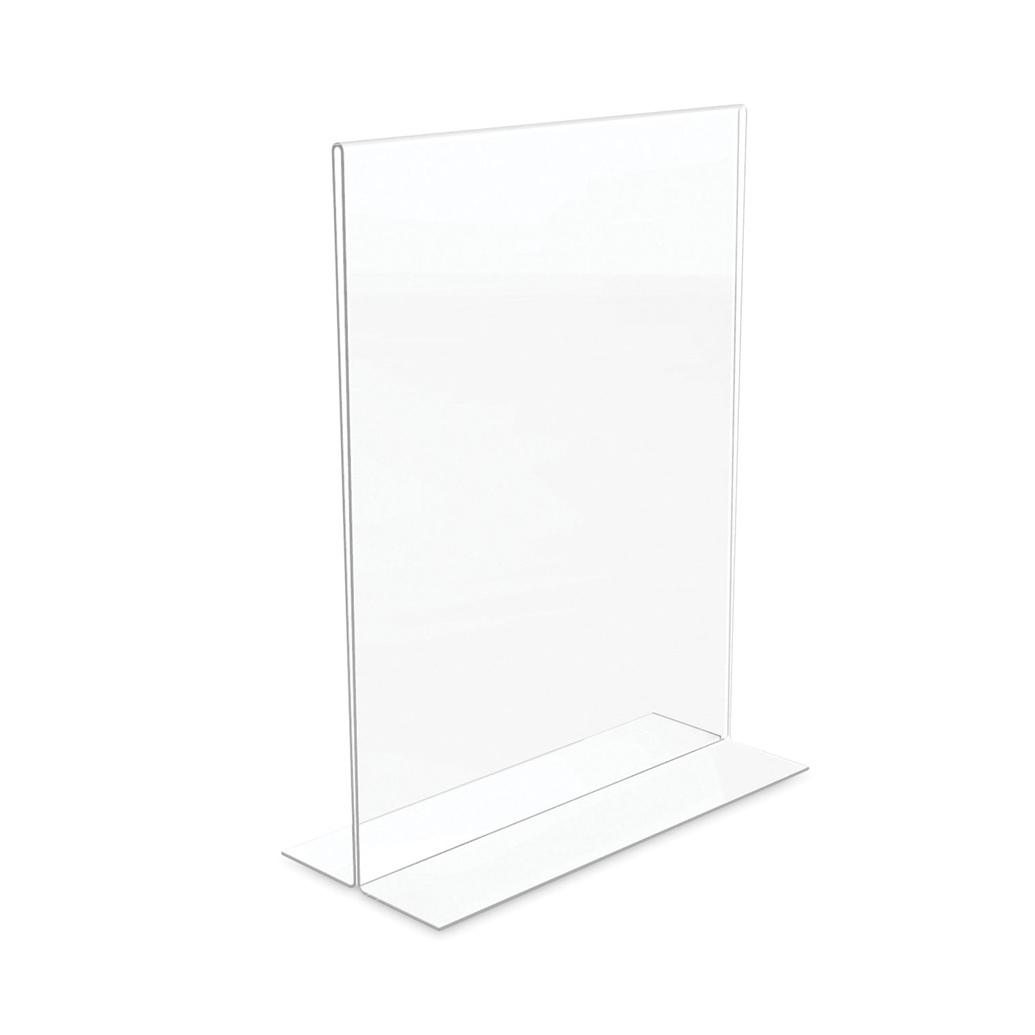 deflecto® Classic Image Double-Sided Sign Holder, 8.5 x 11 Insert, Clear