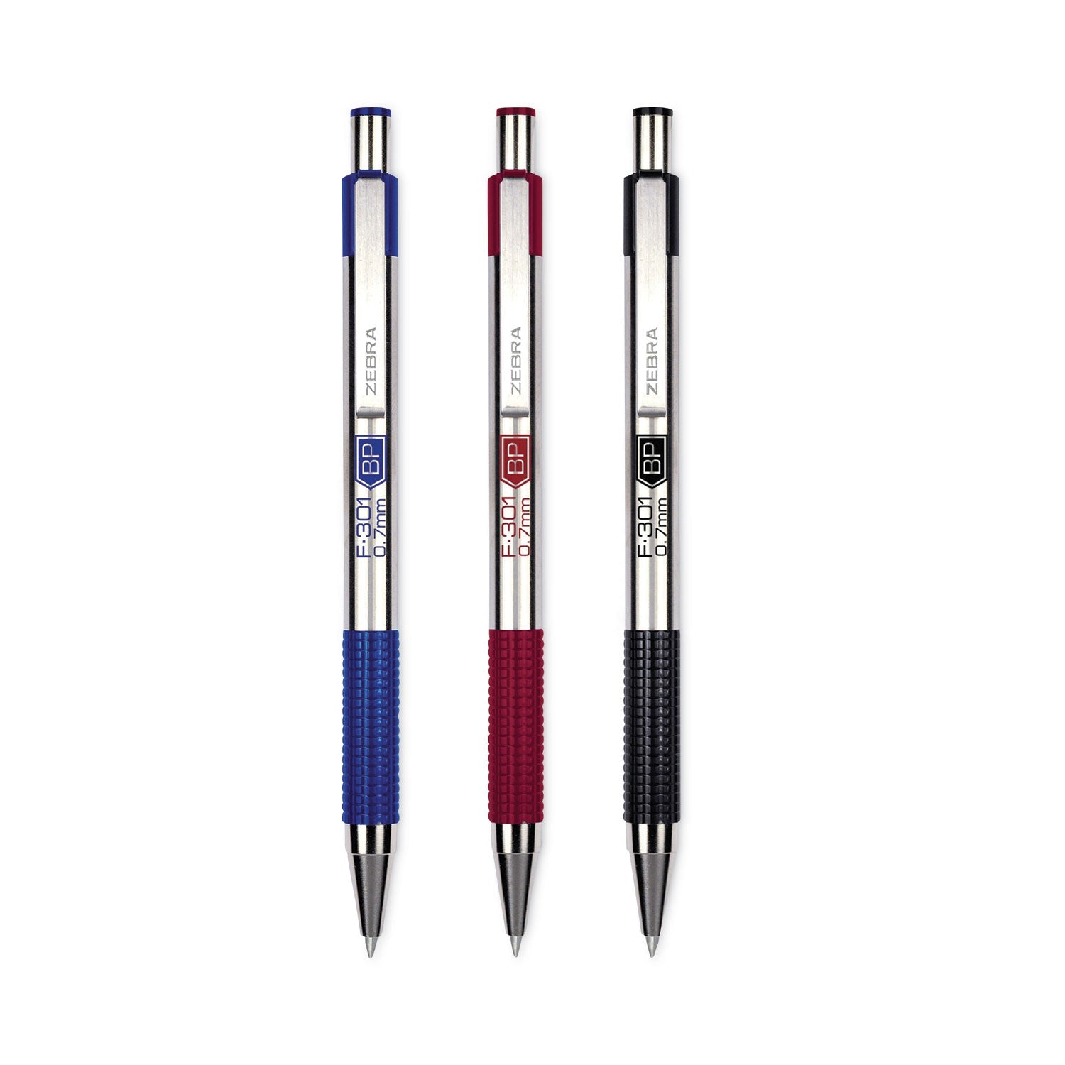 F-301 Ballpoint Pen | Assorted, Retractable, 4/Pack