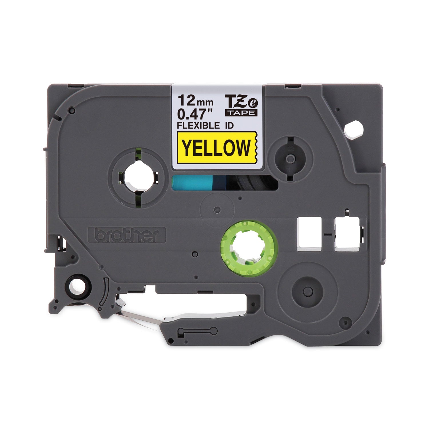 Brother P-Touch® TZe Flexible Tape Cartridge for P-Touch Labelers, 0.47" x 26.2 ft, Black on Yellow
