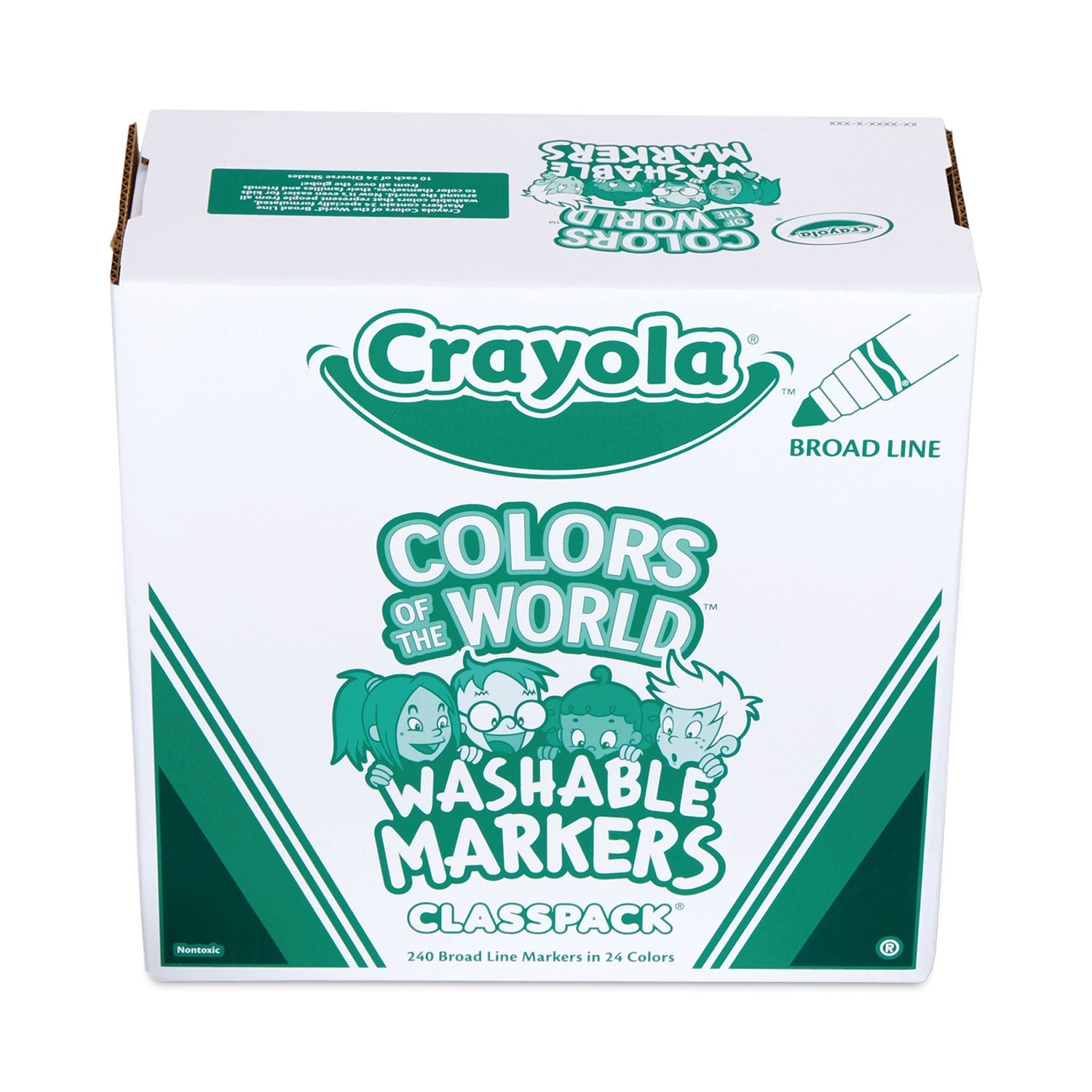 Colors of the World Washable Markers Classpack