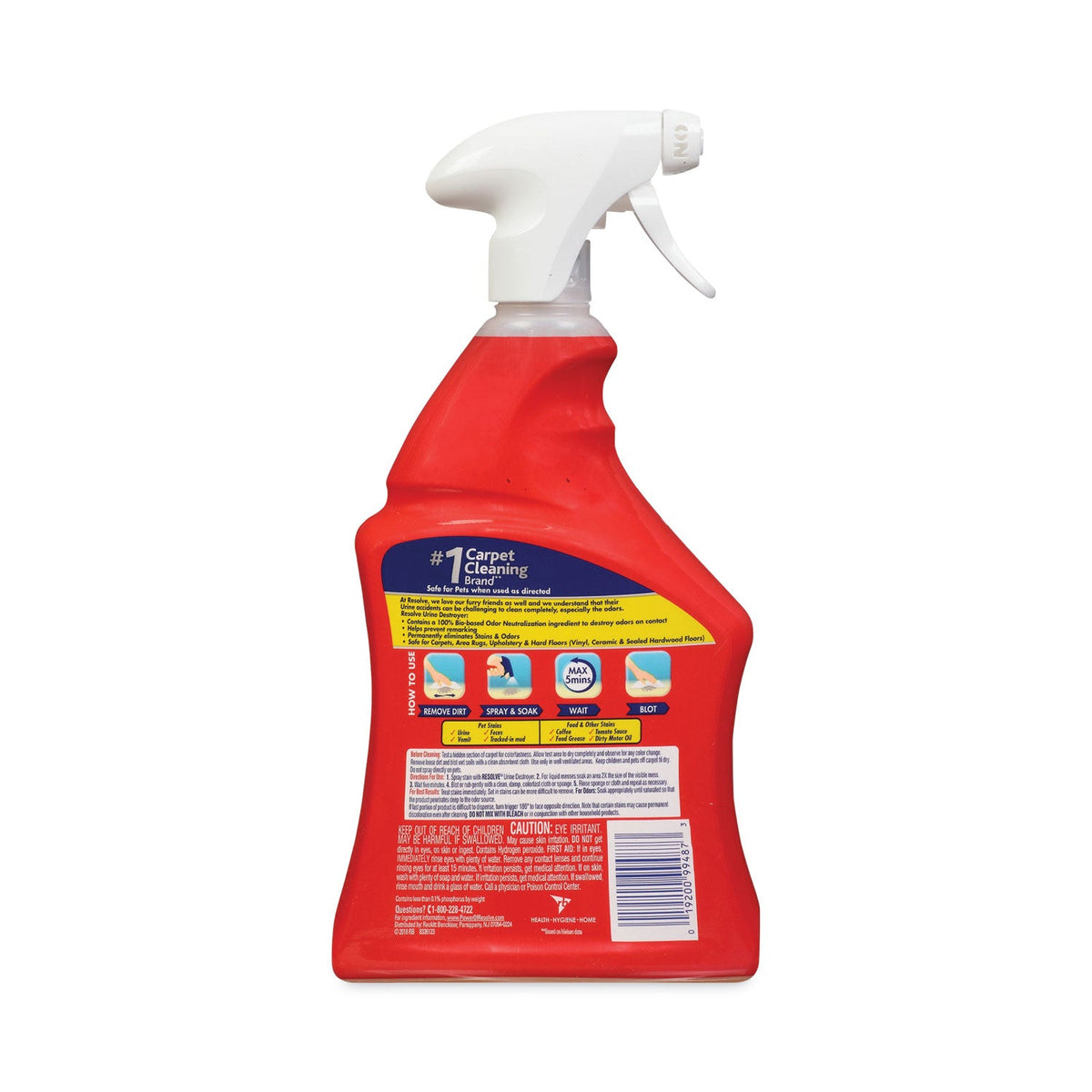 RESOLVE® Urine Destroyer, Citrus, 32 Oz Spray Bottle