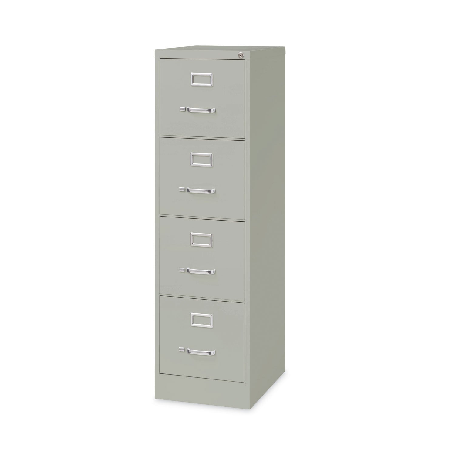 Alera® Four-Drawer Economy Vertical File, Letter-Size File Drawers, 15" x 22" x 52", Light Gray - Bloom Skins
