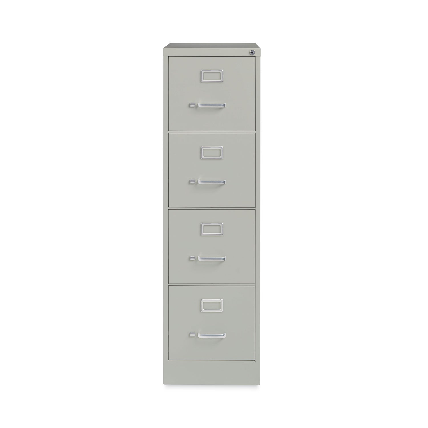 Alera® Four-Drawer Economy Vertical File, Letter-Size File Drawers, 15" x 22" x 52", Light Gray - Bloom Skins