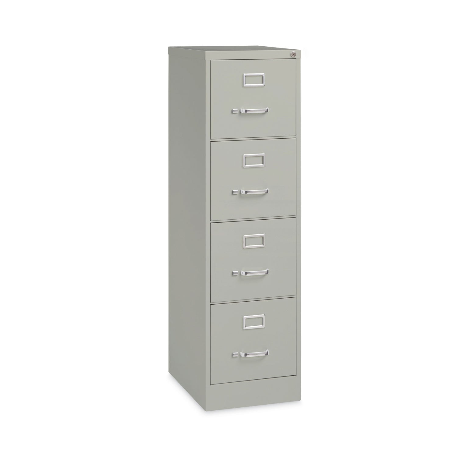 Alera® Four-Drawer Economy Vertical File, Letter-Size File Drawers, 15" x 22" x 52", Light Gray - Bloom Skins
