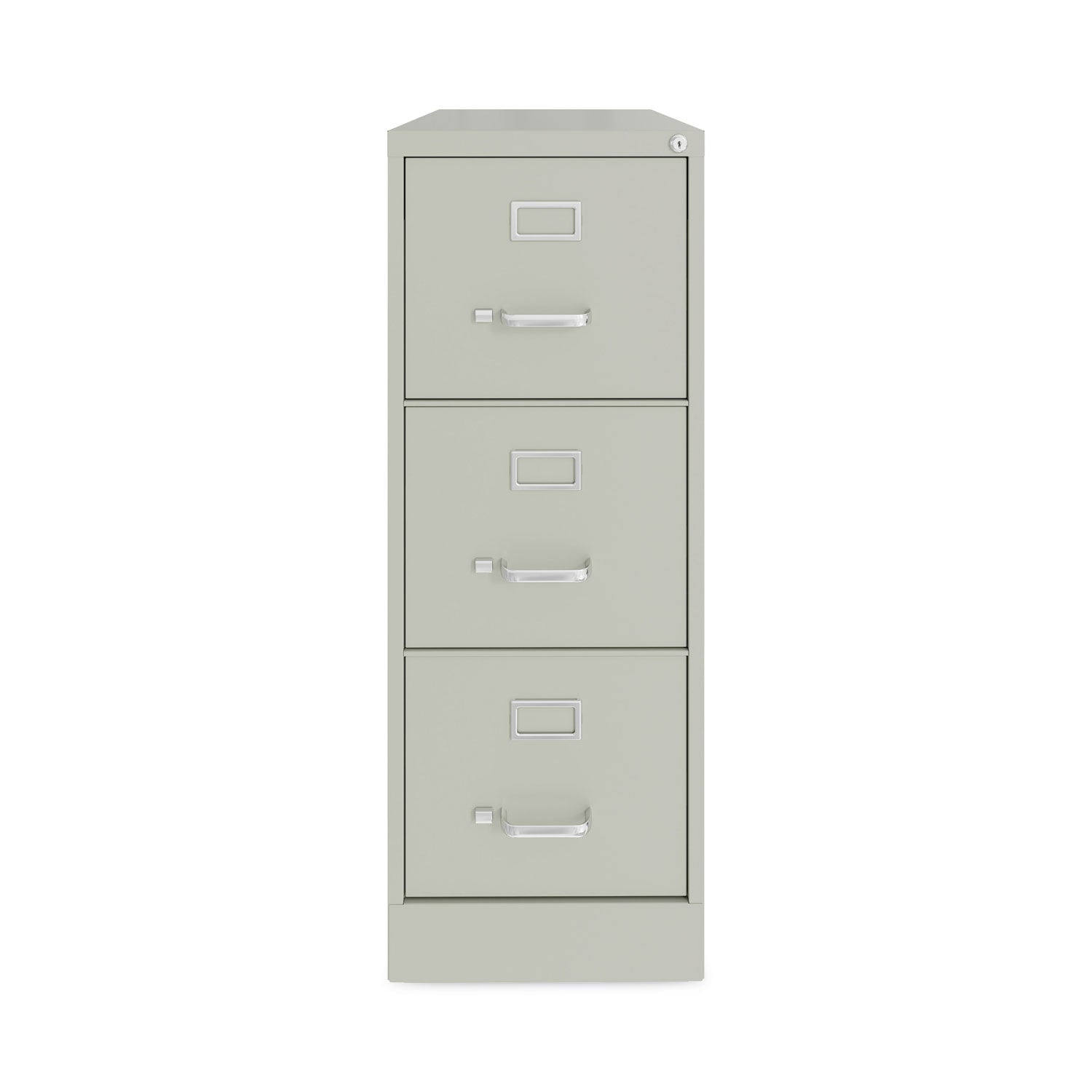 Alera® Three-Drawer Economy Vertical File, Letter-Size File Drawers, 15" x 22" x 40.19", Light Gray