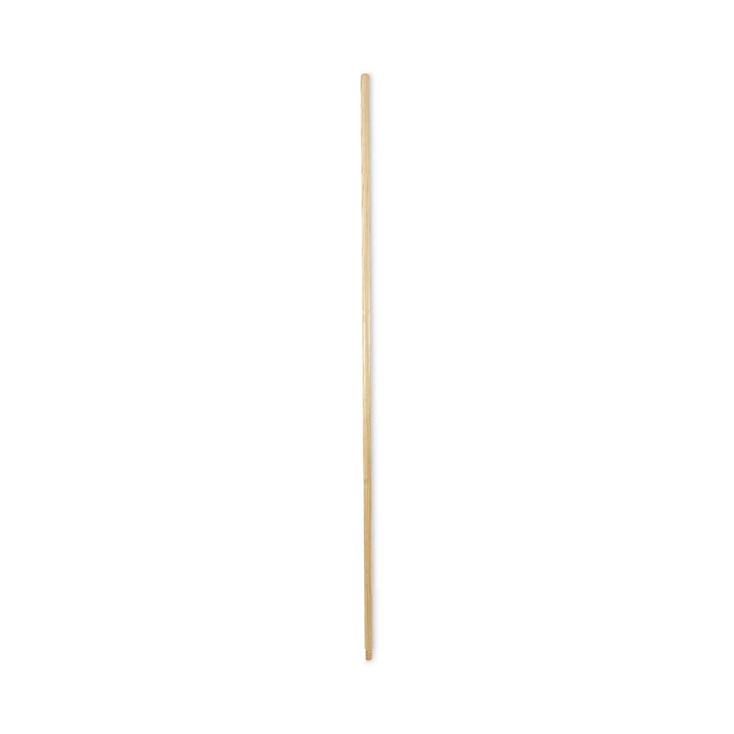 Boardwalk® Threaded End Broom Handle, Lacquered Wood, 0.94" dia x 60", Natural