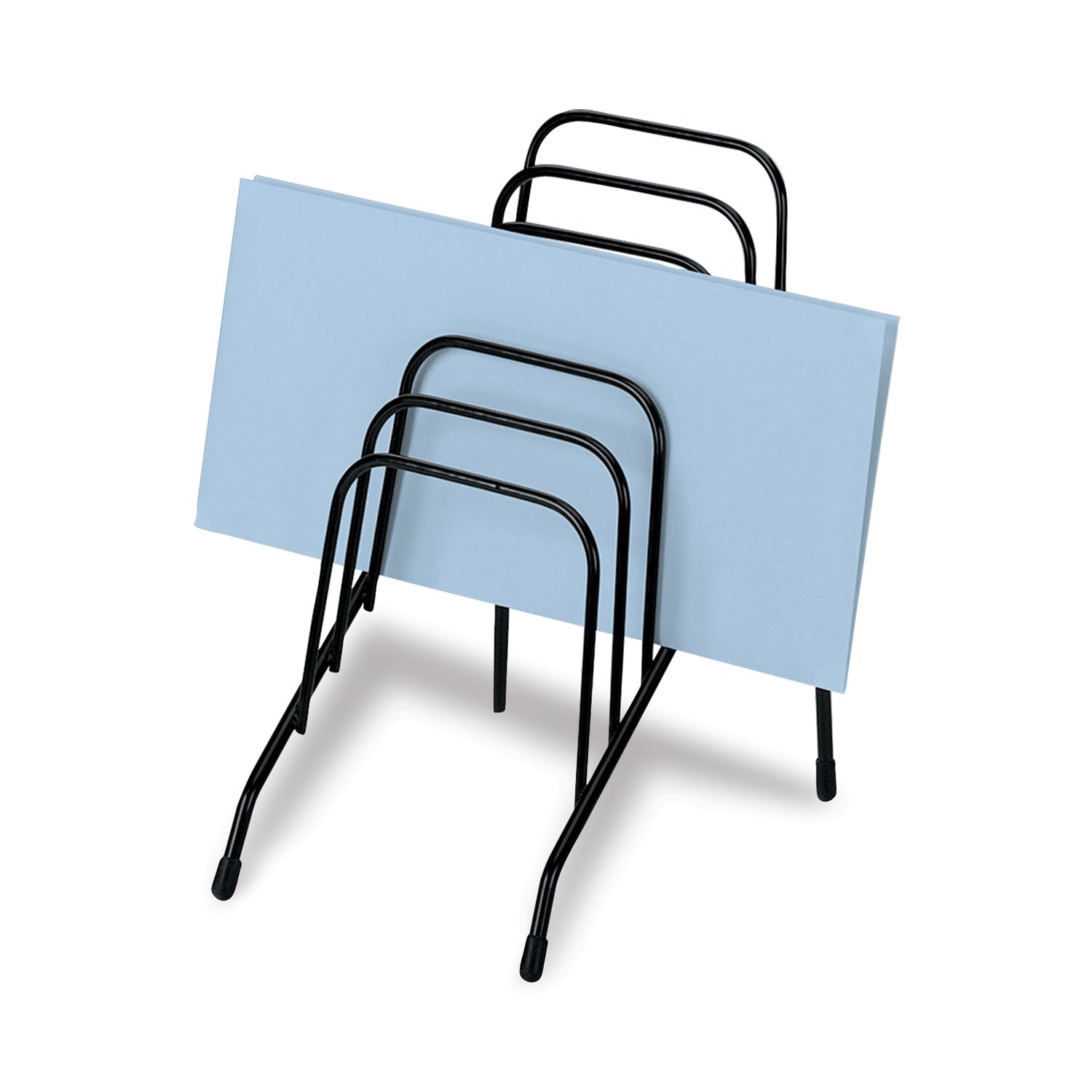 Fellowes® Wire Step File Jr., 6 Sections, Dl To A5 Size Files, 4.38" X 6.5" X 7.75", Black