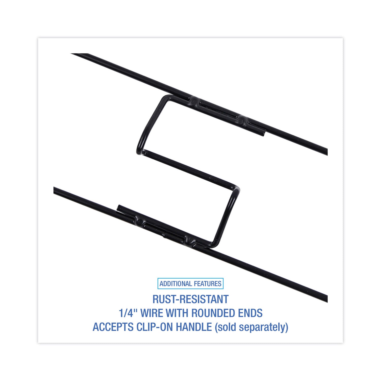 Boardwalk® Clip-On Dust Mop Frame, 36w X 5d, Zinc Plated