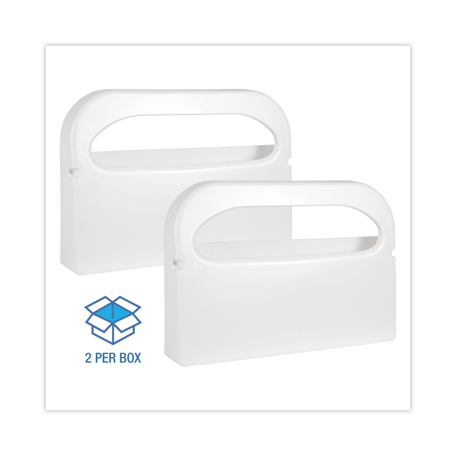 Boardwalk® Toilet Seat Cover Dispenser, 16 X 3 X 11.5, White, 2/box