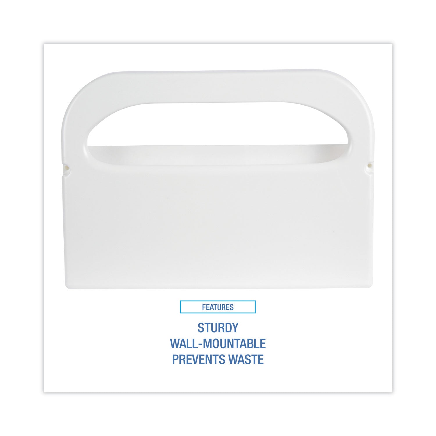Boardwalk® Toilet Seat Cover Dispenser, 16 X 3 X 11.5, White, 2/box