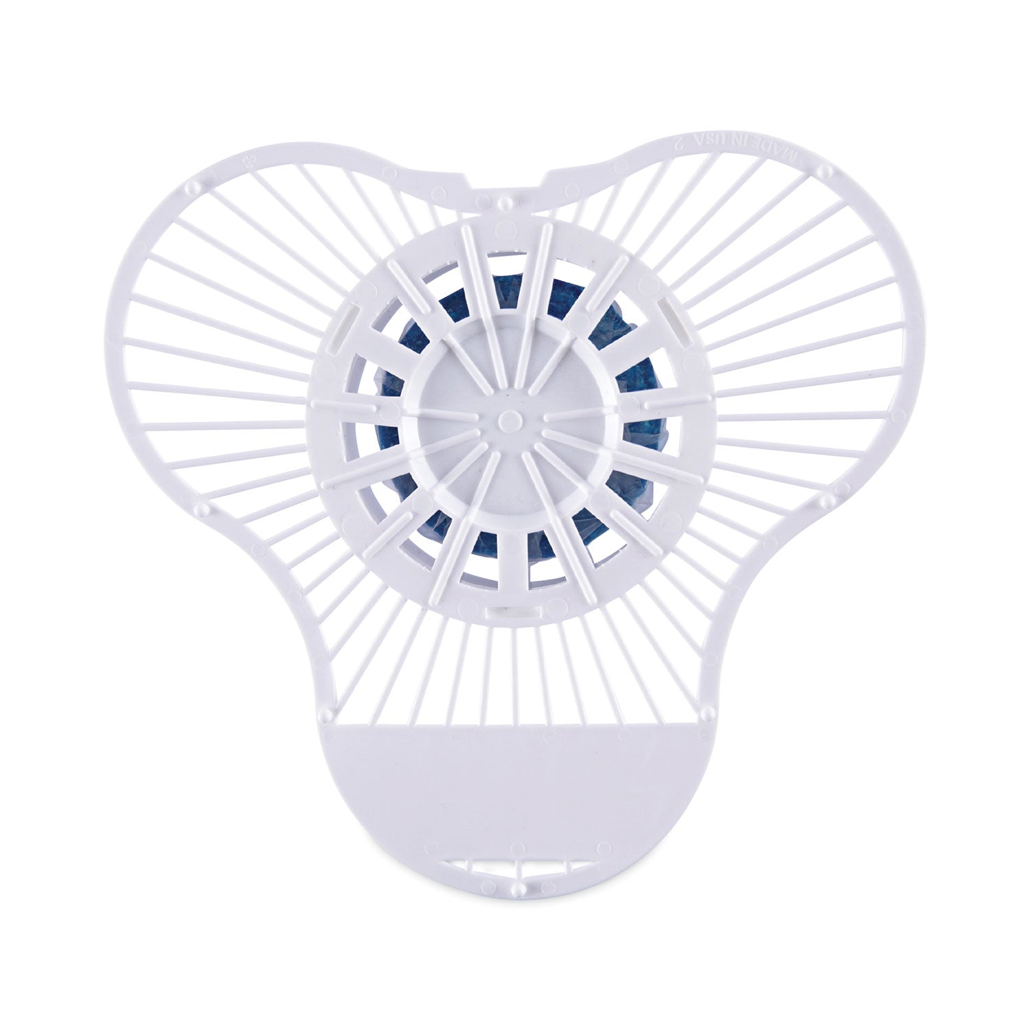 Boardwalk® Urinal Screen with Non-Para Deodorizer Block, Green Apple Scent, 3.25 oz, Blue/White, 12/Box